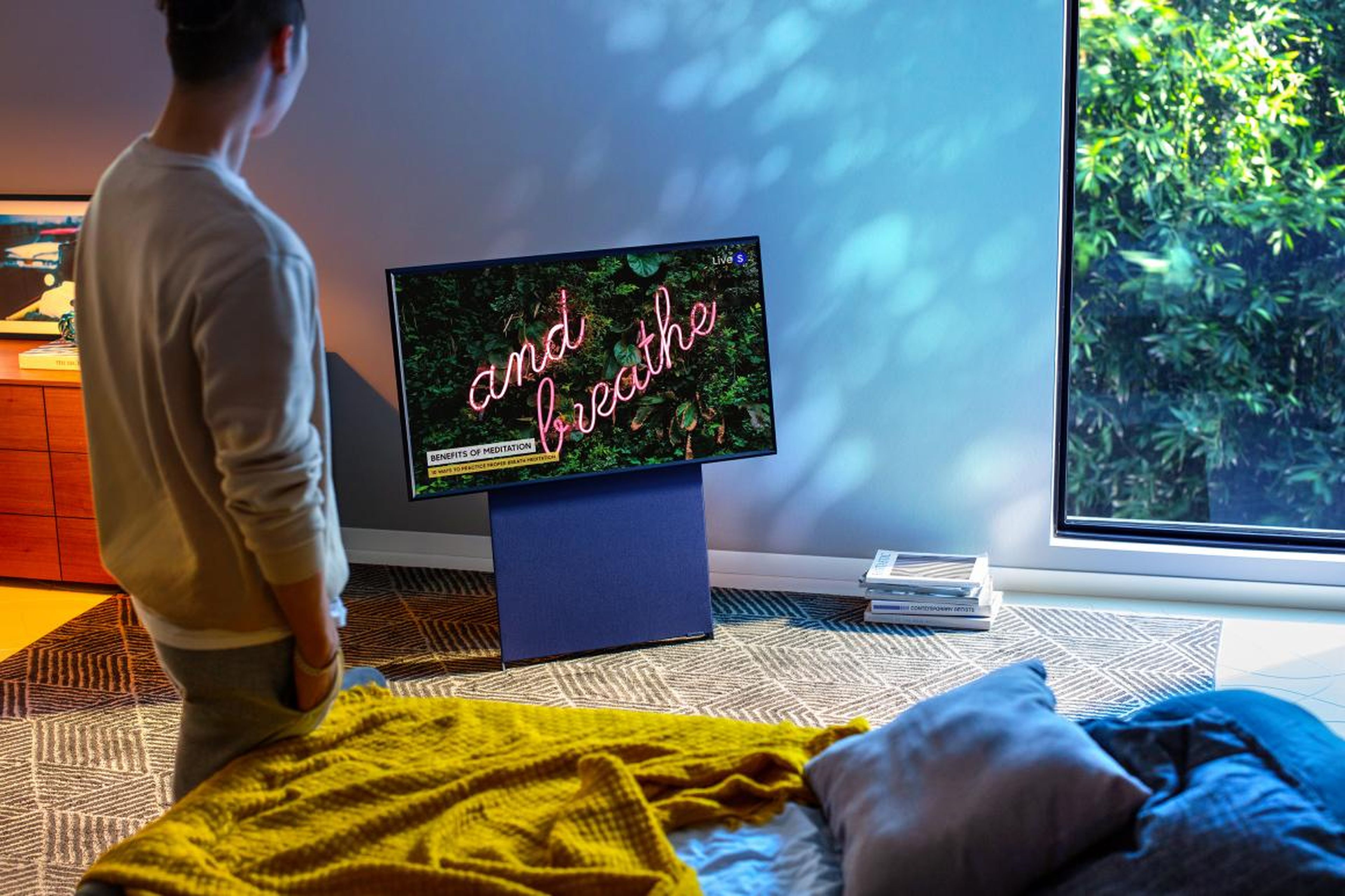 Samsung just revealed a new rotating TV that's like a giant smartphone for your living room