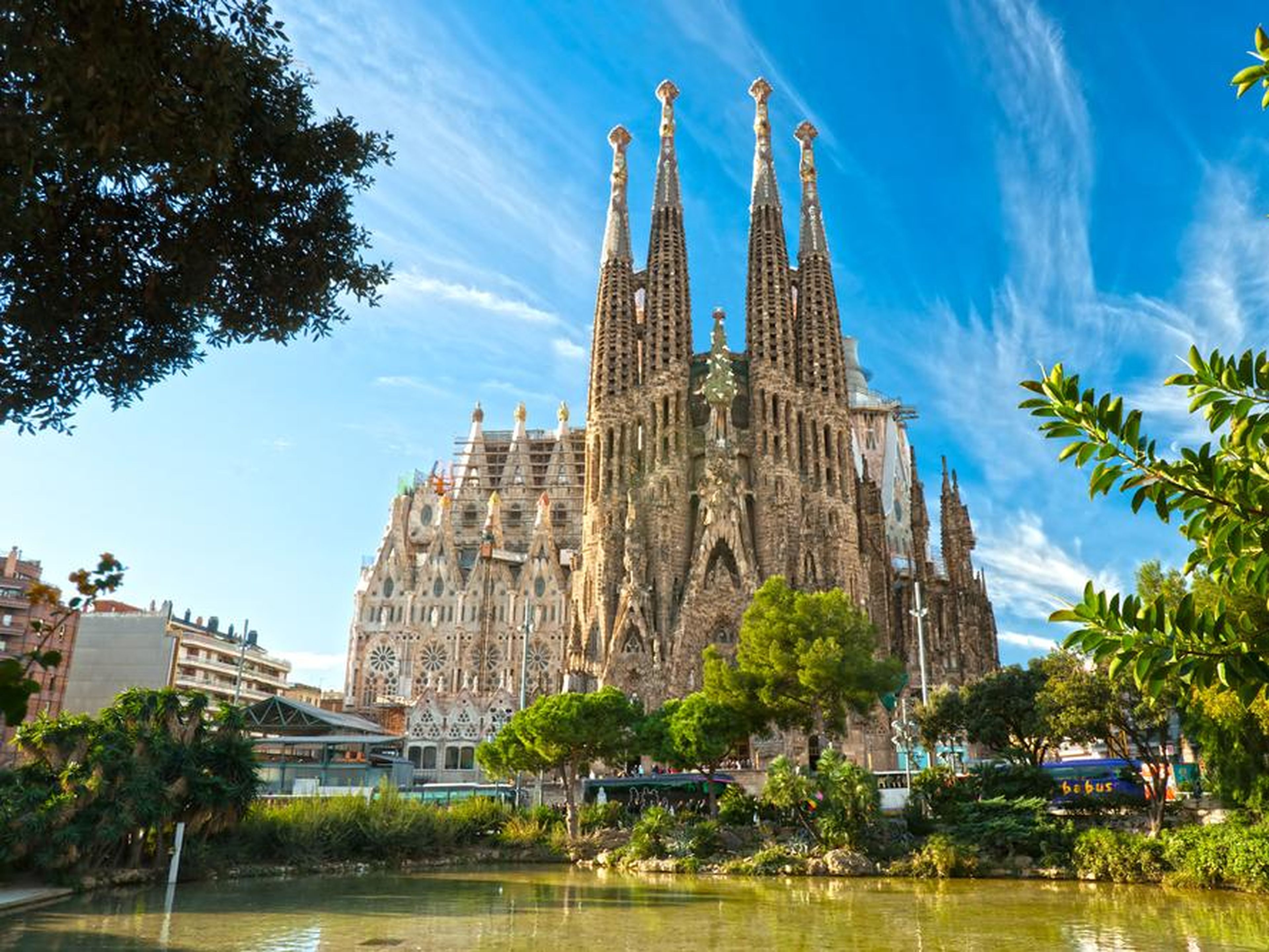 La Sagrada Familia en Barcelona, España.