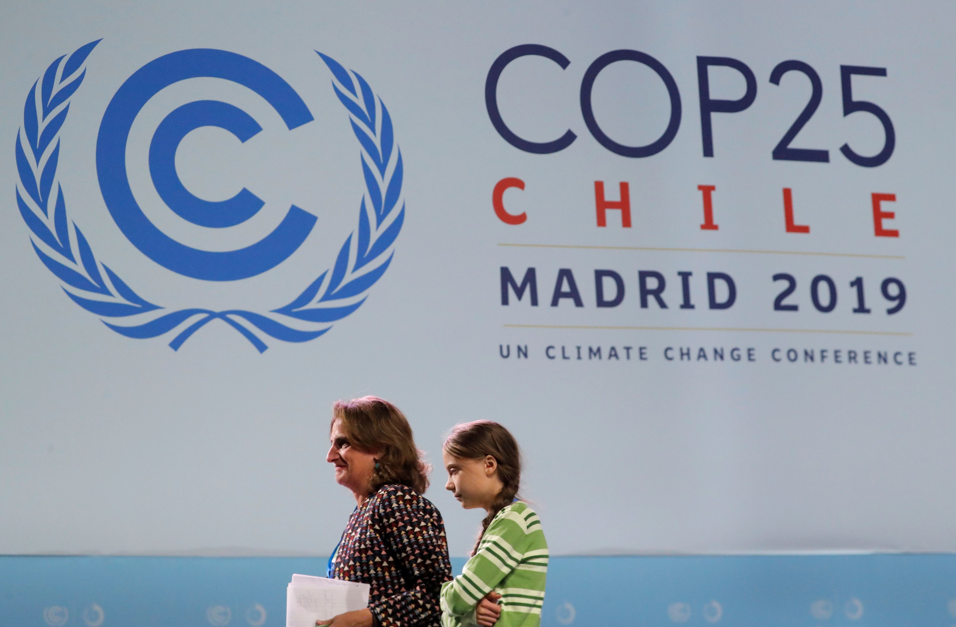 Teresa Ribera y Greta Thunberg en la COP 25