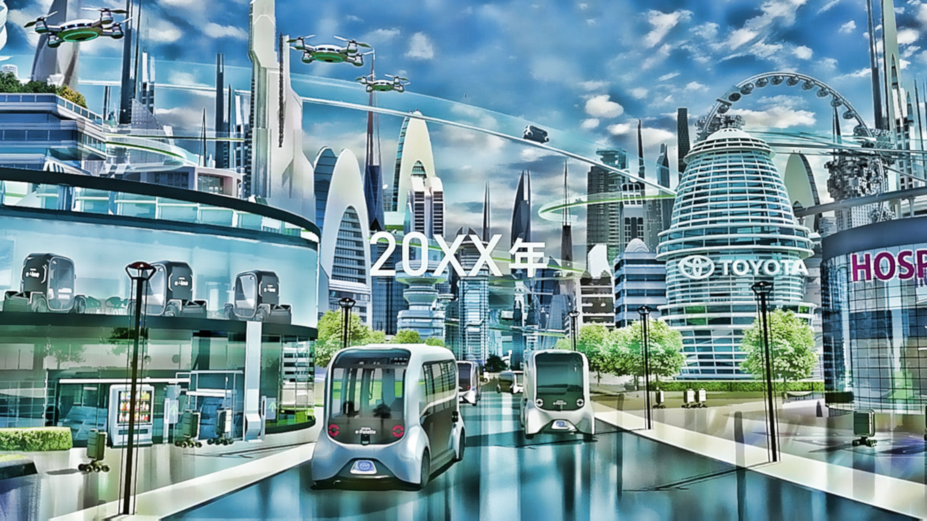 Así se imagina Toyota las ciudades del futuro... y el transporte.