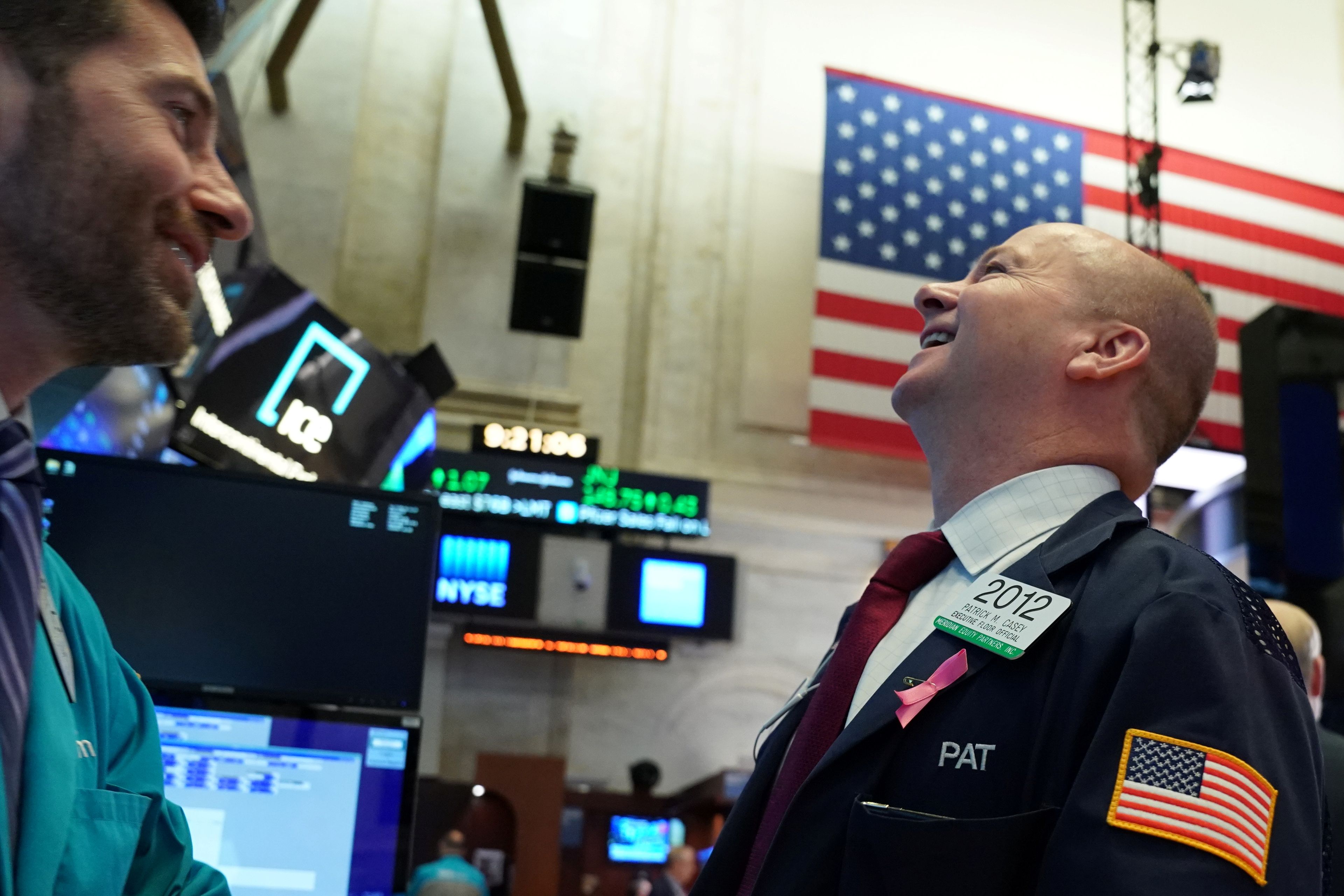 Trader satisfecho con la sesión en Wall Street