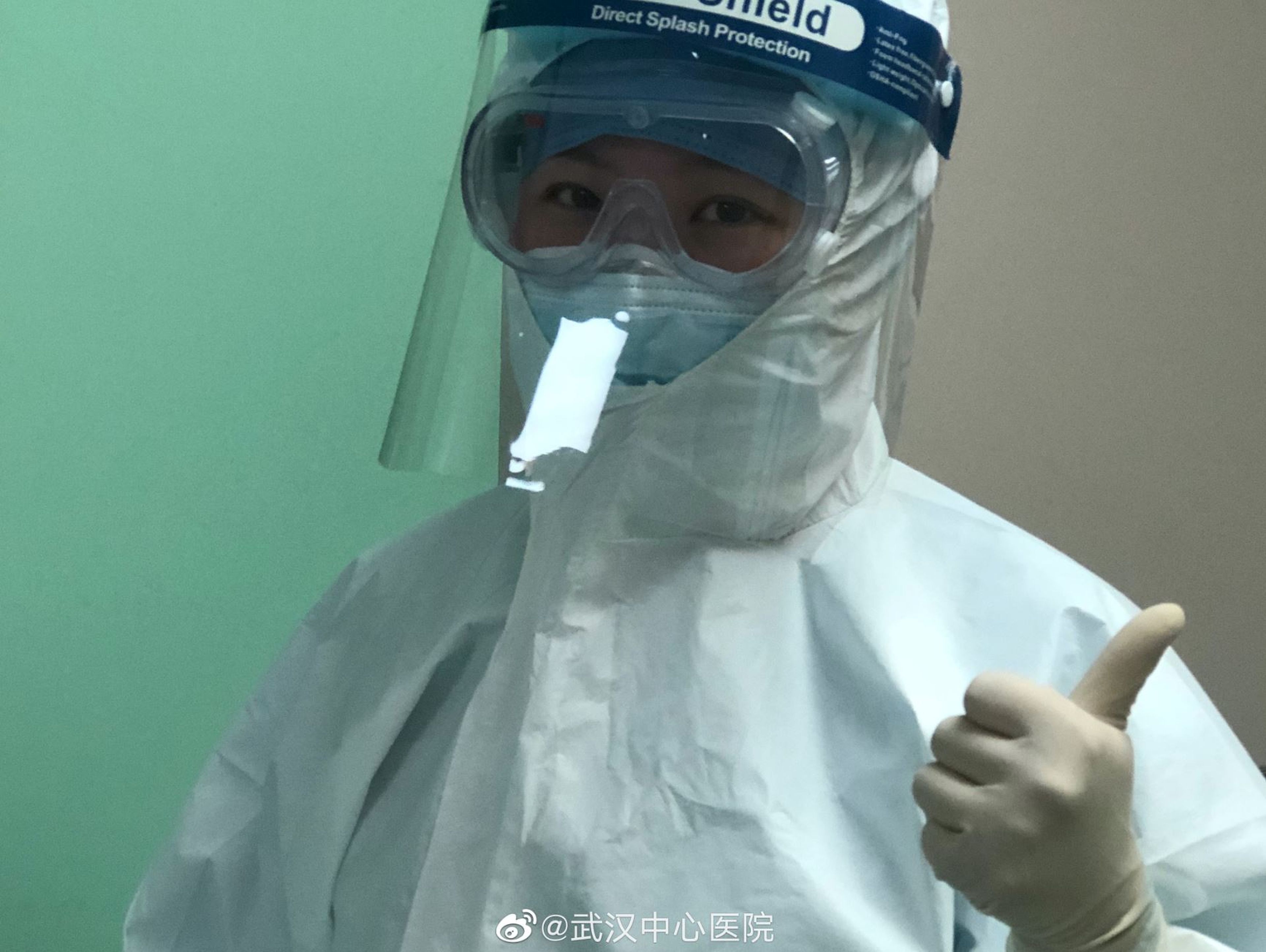 Traje protector contra el coronavirus de Wuhan
