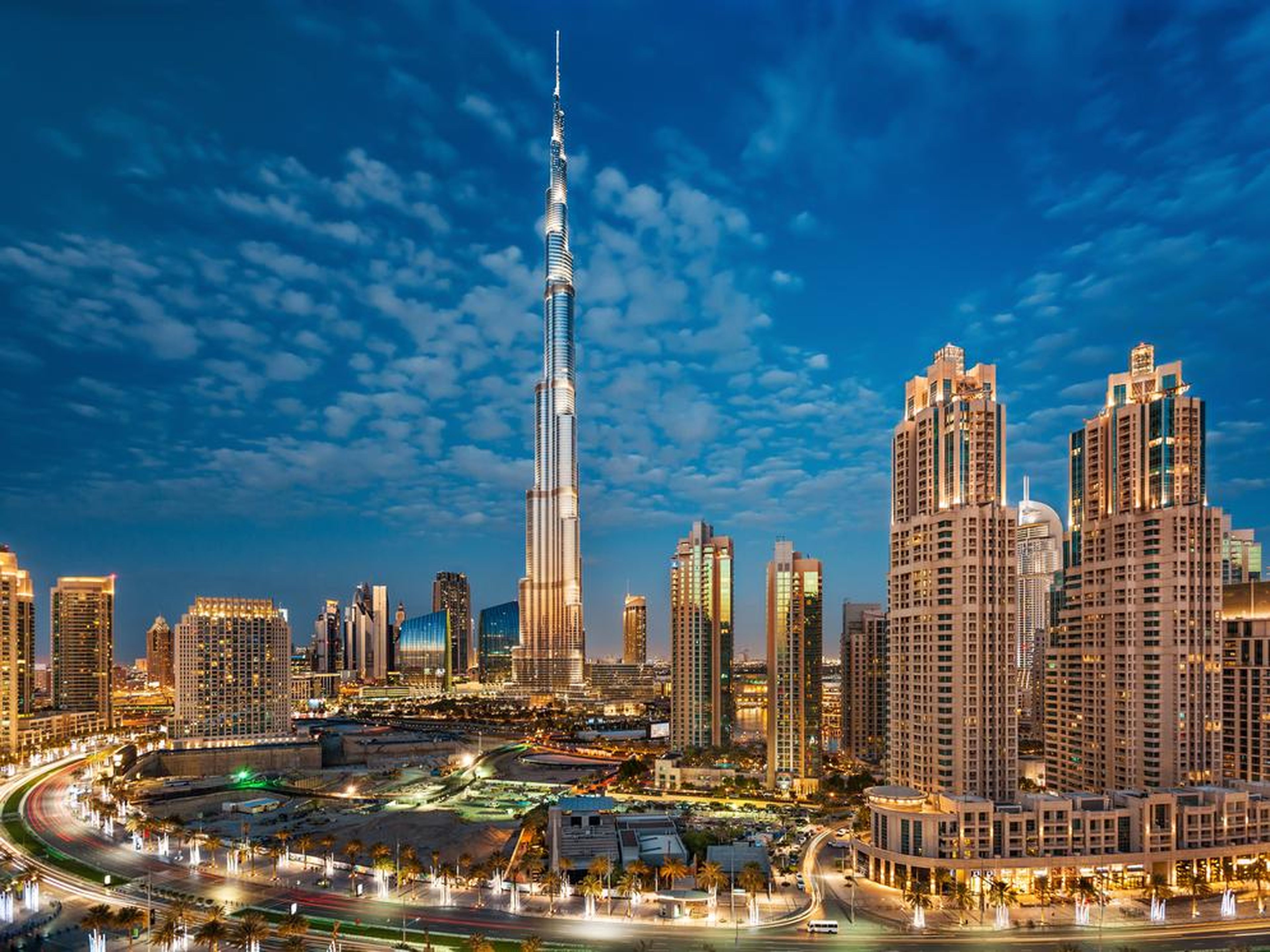 El Burj Khalifa en Dubai, Emiratos Árabes Unidos.