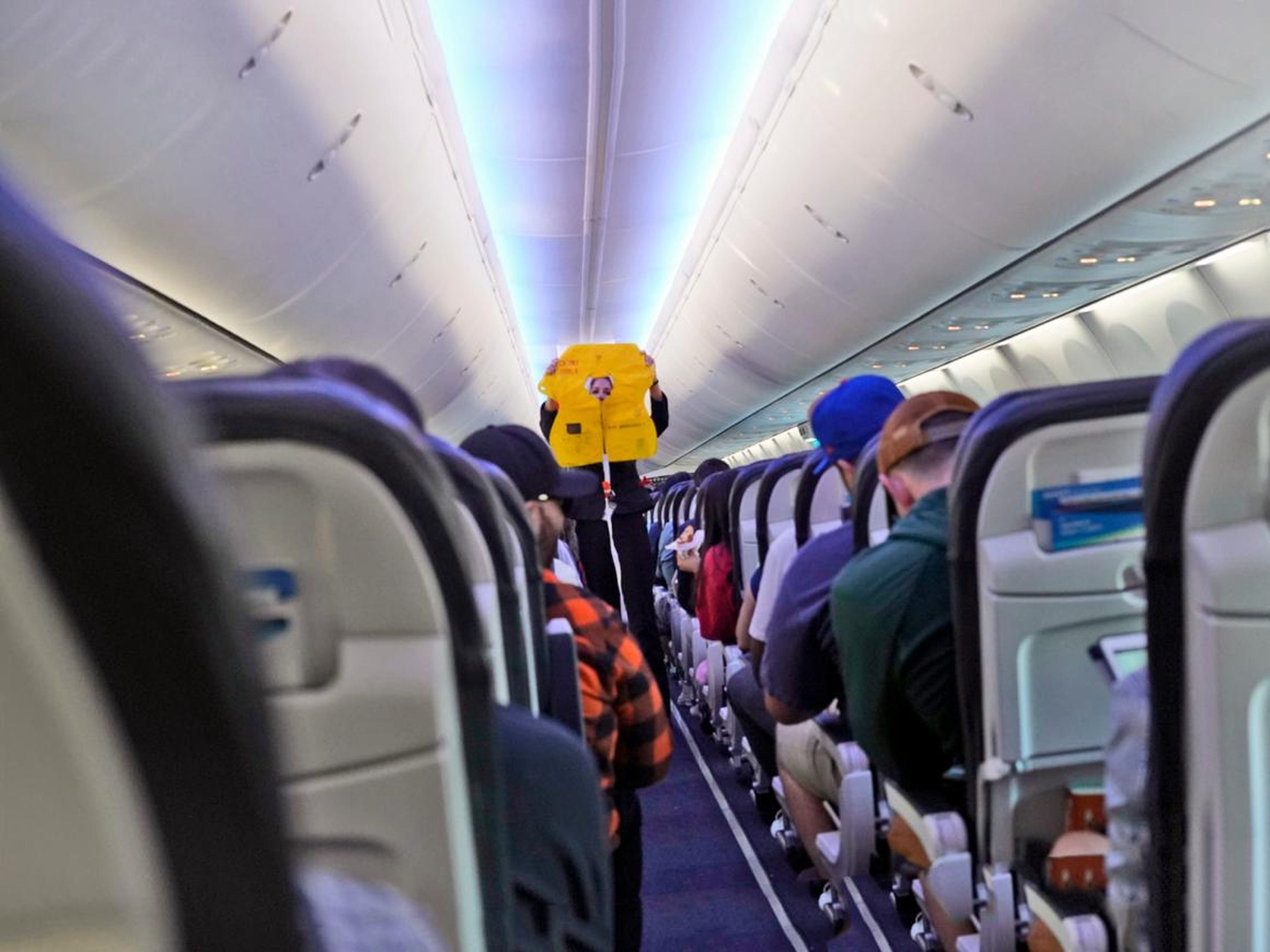 5. Pay attention to the safety presentation — even if you've flown before.