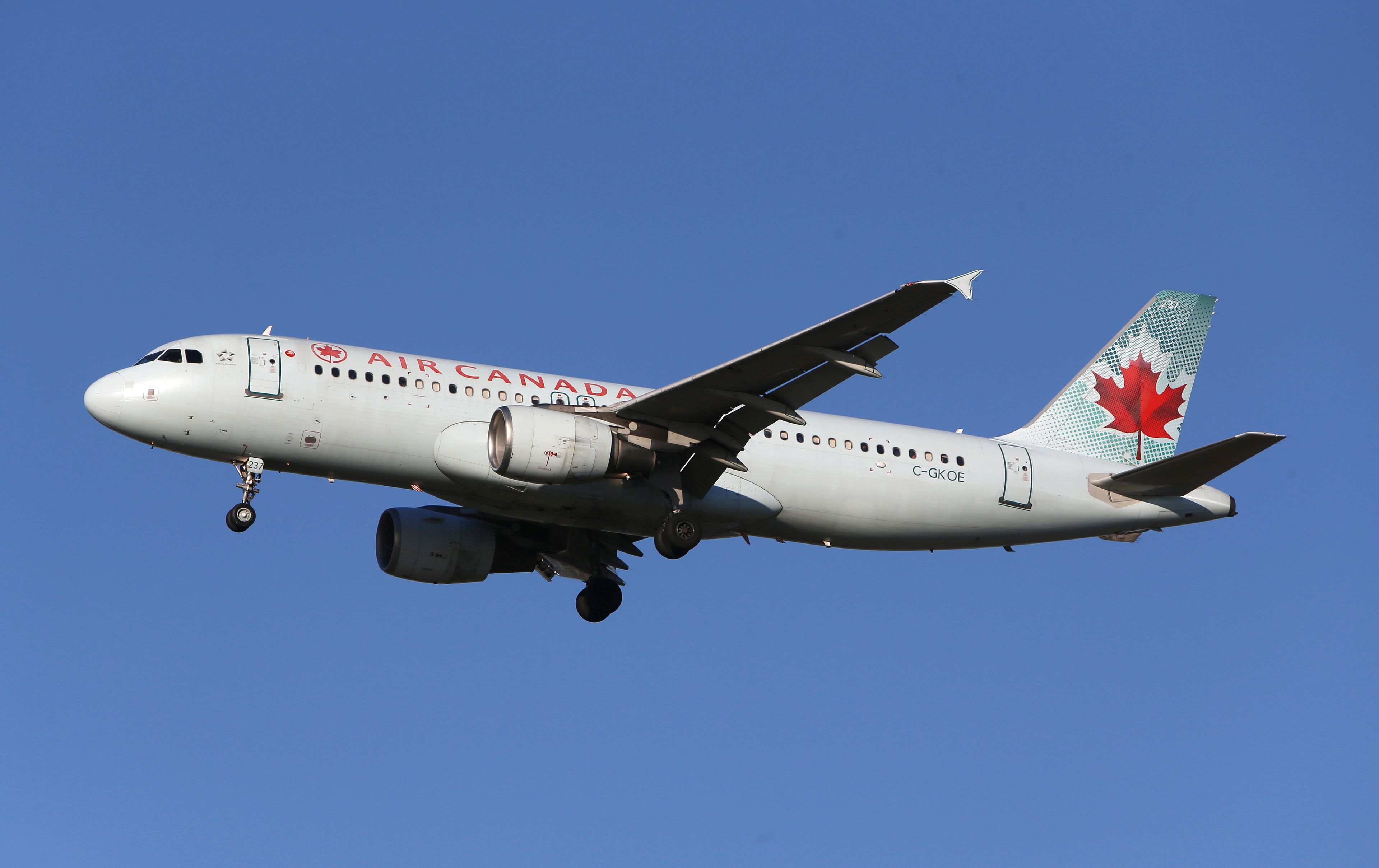 Un avión de Air Canada.