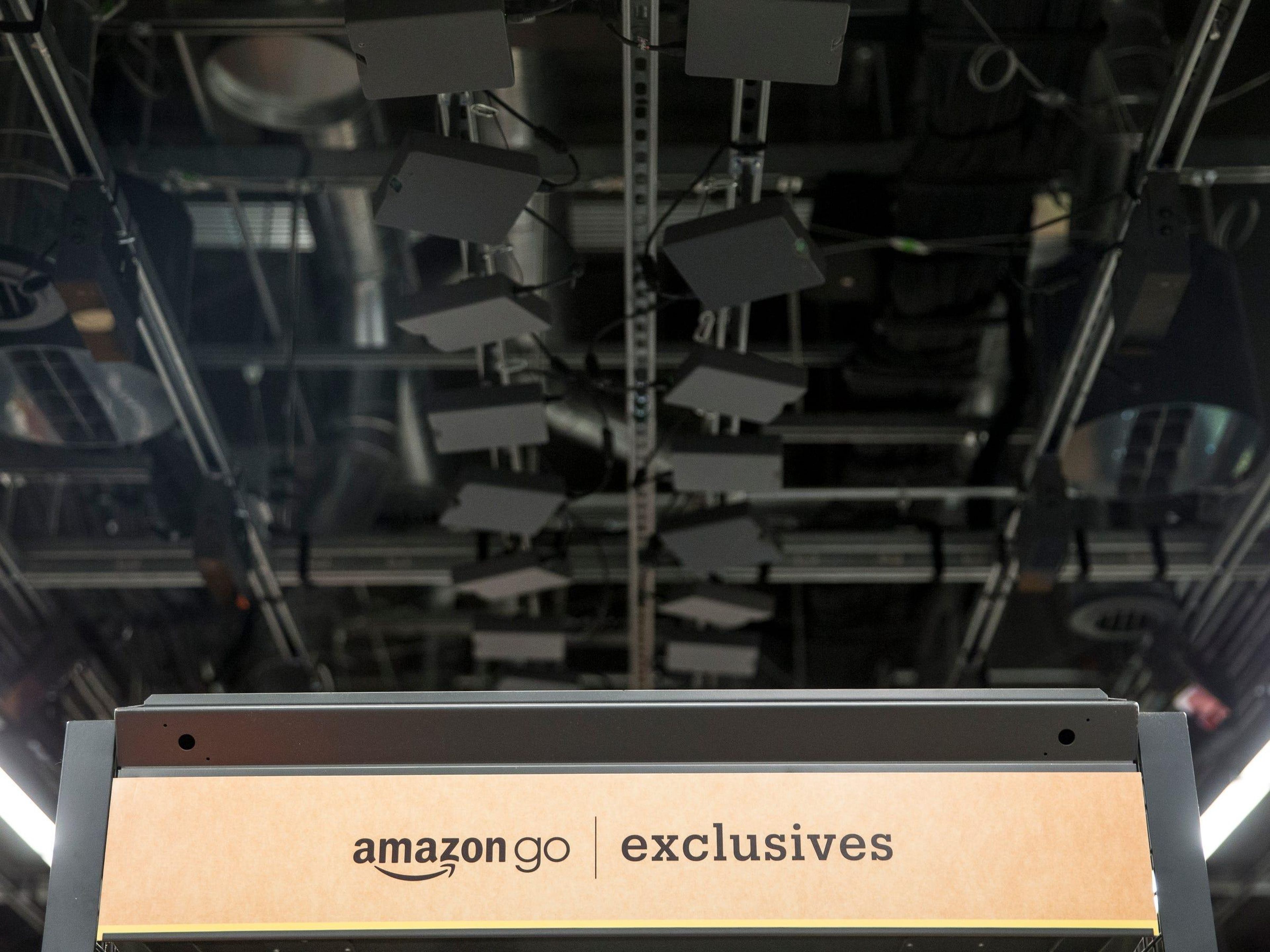 Amazon monitors customers' actions once they're inside using a complex and extensive array of cameras, sensors, and motion-detection software.