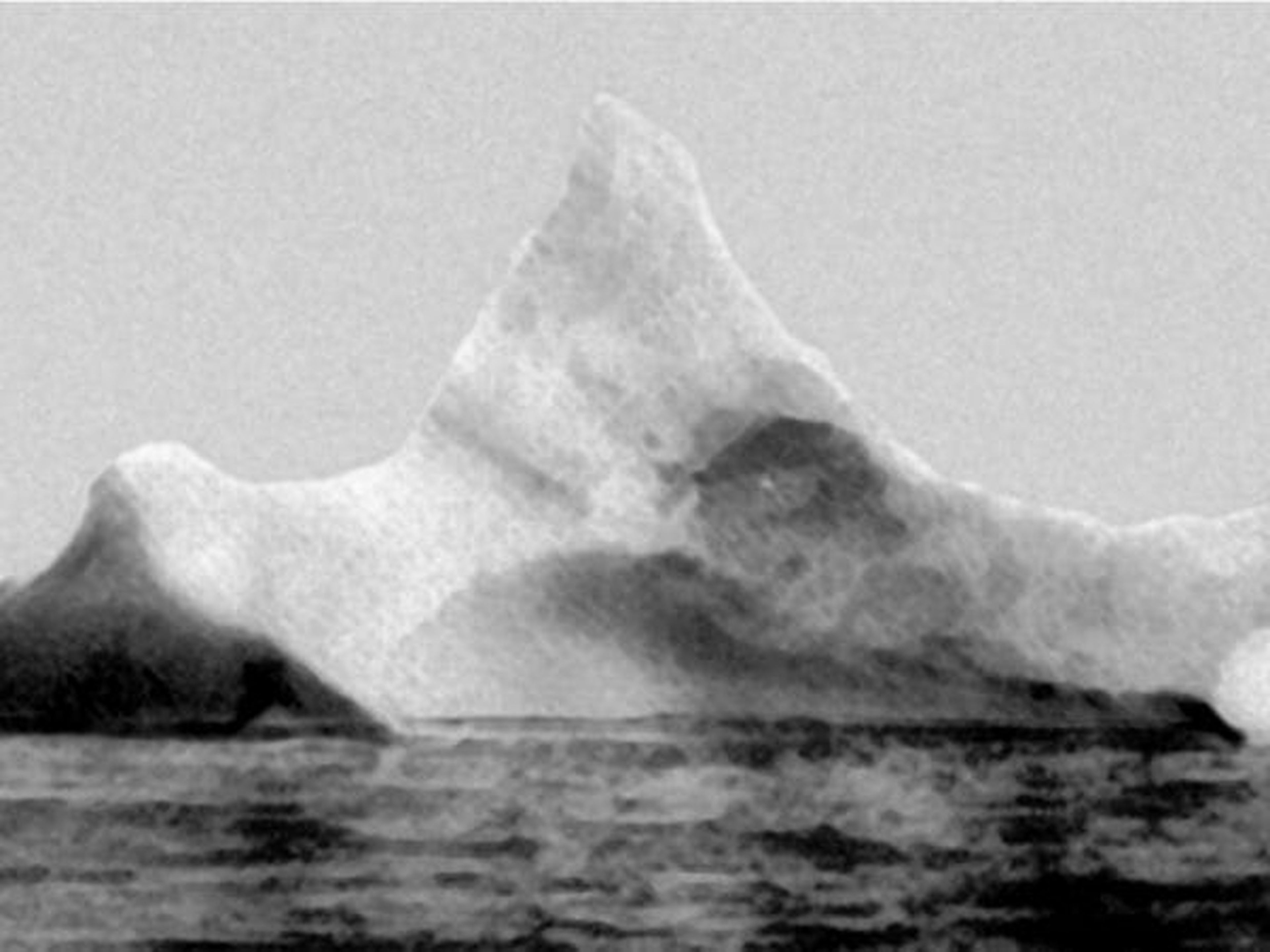 El iceberg que se cree que ha hundido el Titanic