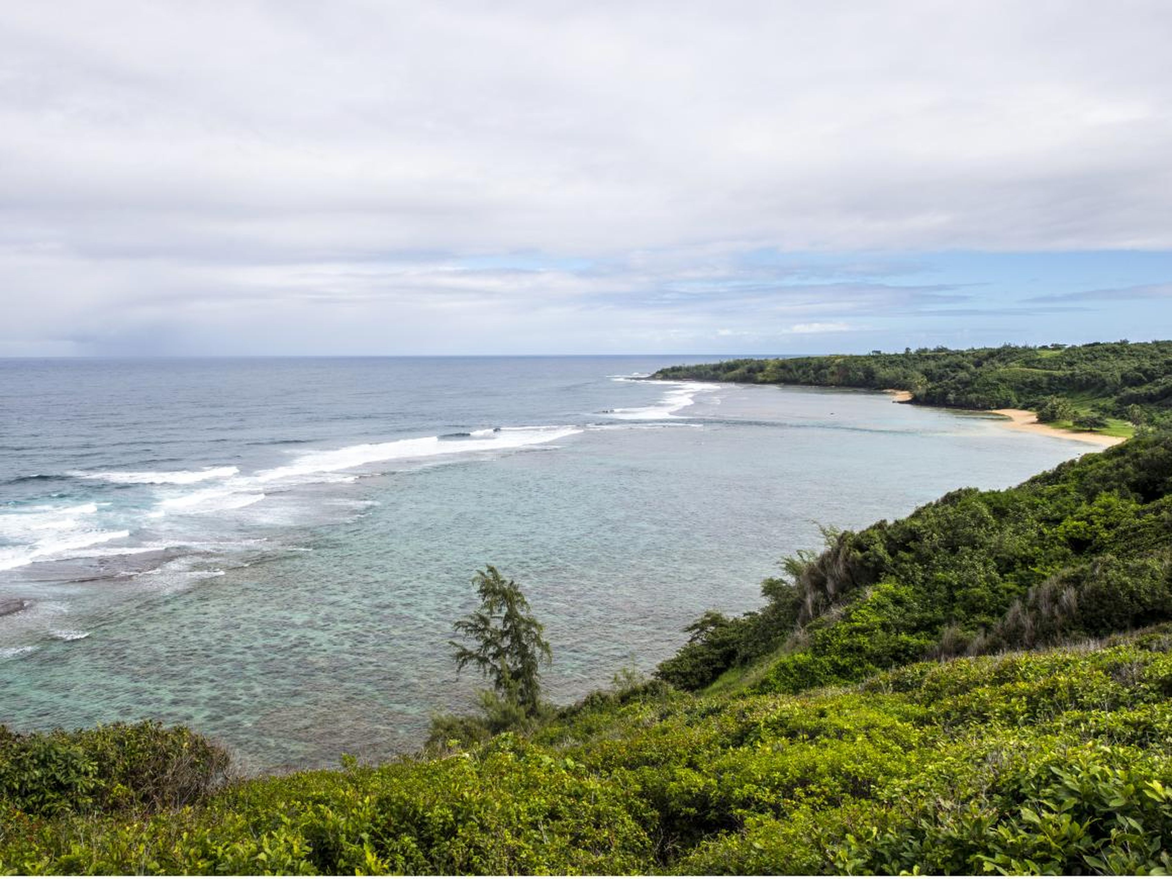 The beach is difficult to access, with a half-mile trail that leads down to the shore. The beach is open to the public, and the piece of land that Zuckerberg purchased is situated a bit further back from the shoreline.