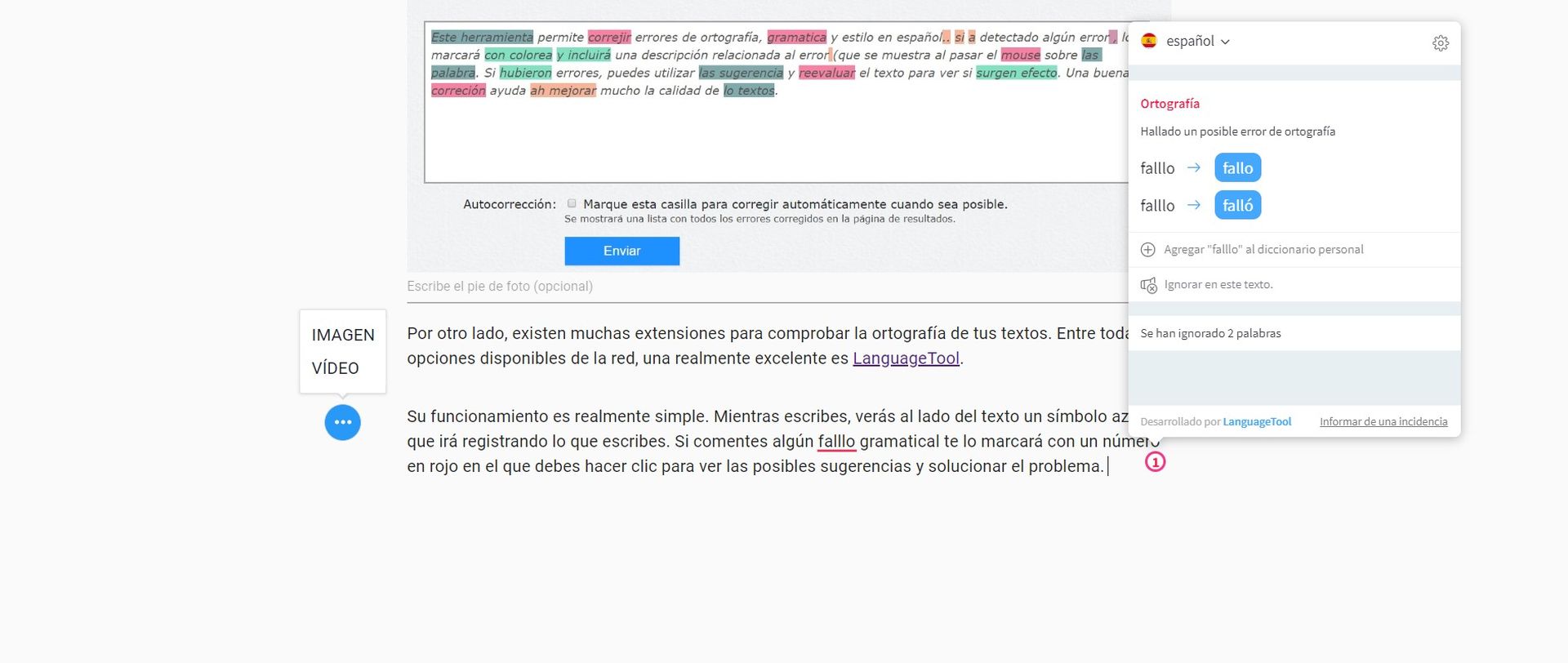 Cómo comprobar si un texto tiene errores de ortografía
