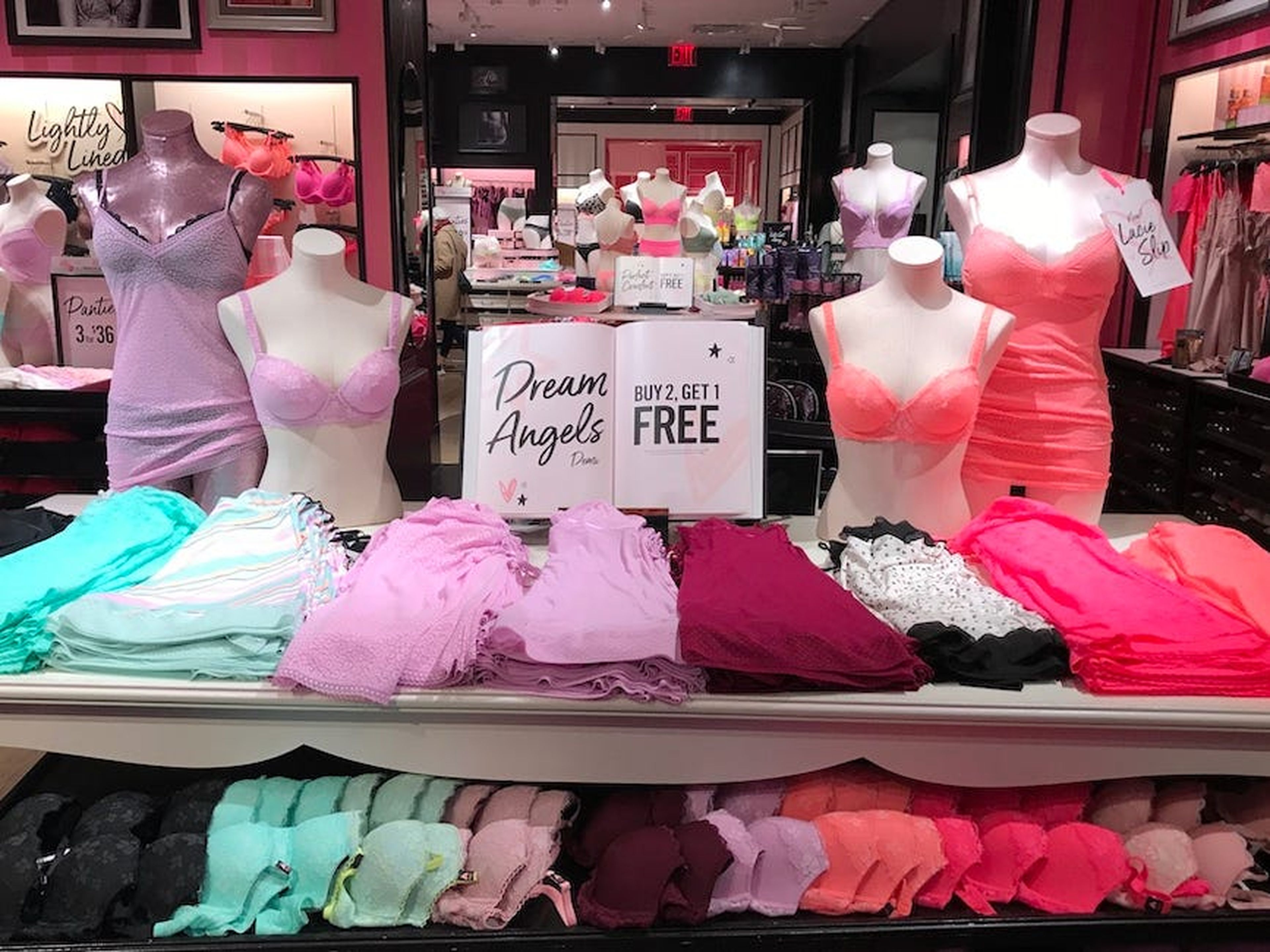 Una exhibición de Victoria's Secret en una de sus tiendas de Nueva York.