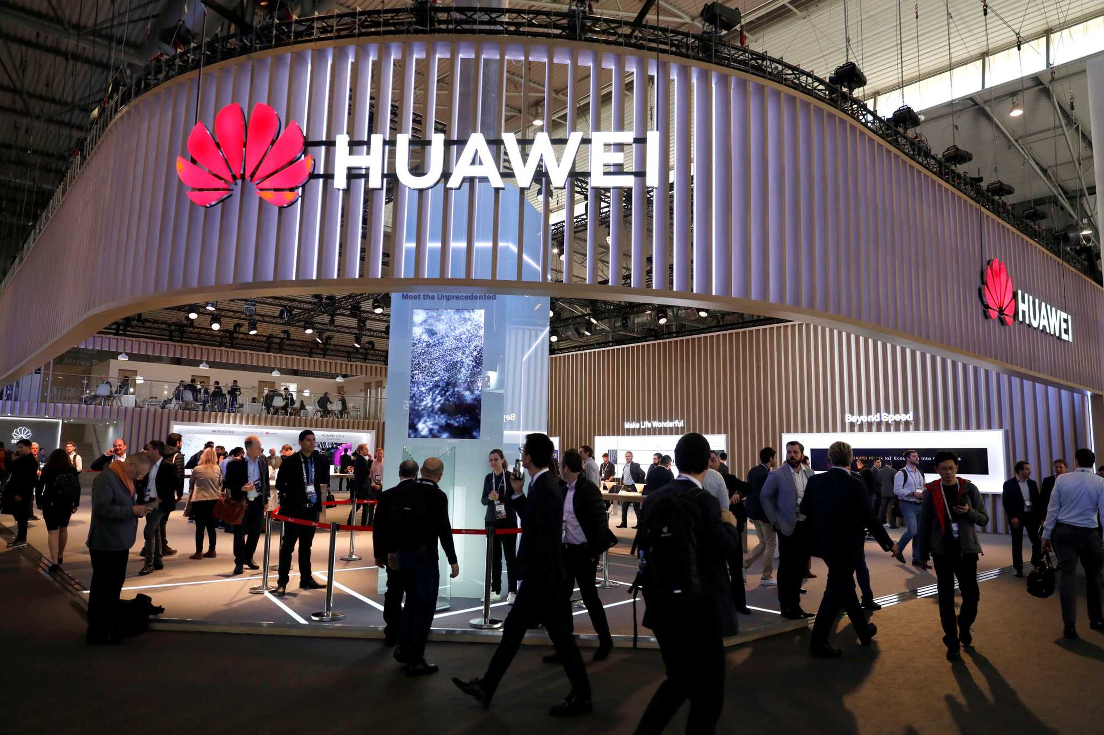 Stand de Huawei durante la pasada edición del Mobile World Congress de Barcelona.