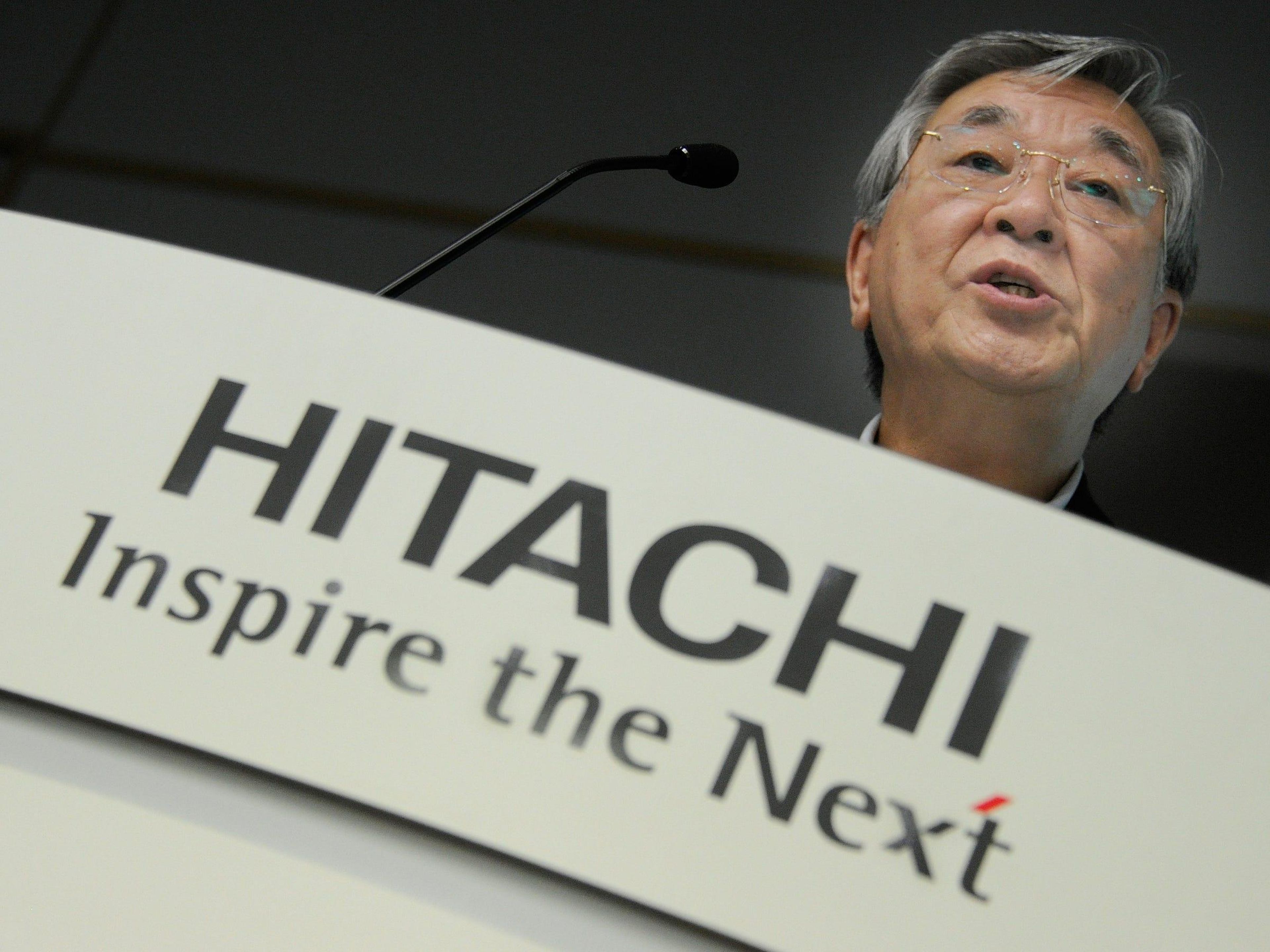 Hitachi CEO Toshiaki Higashihara.