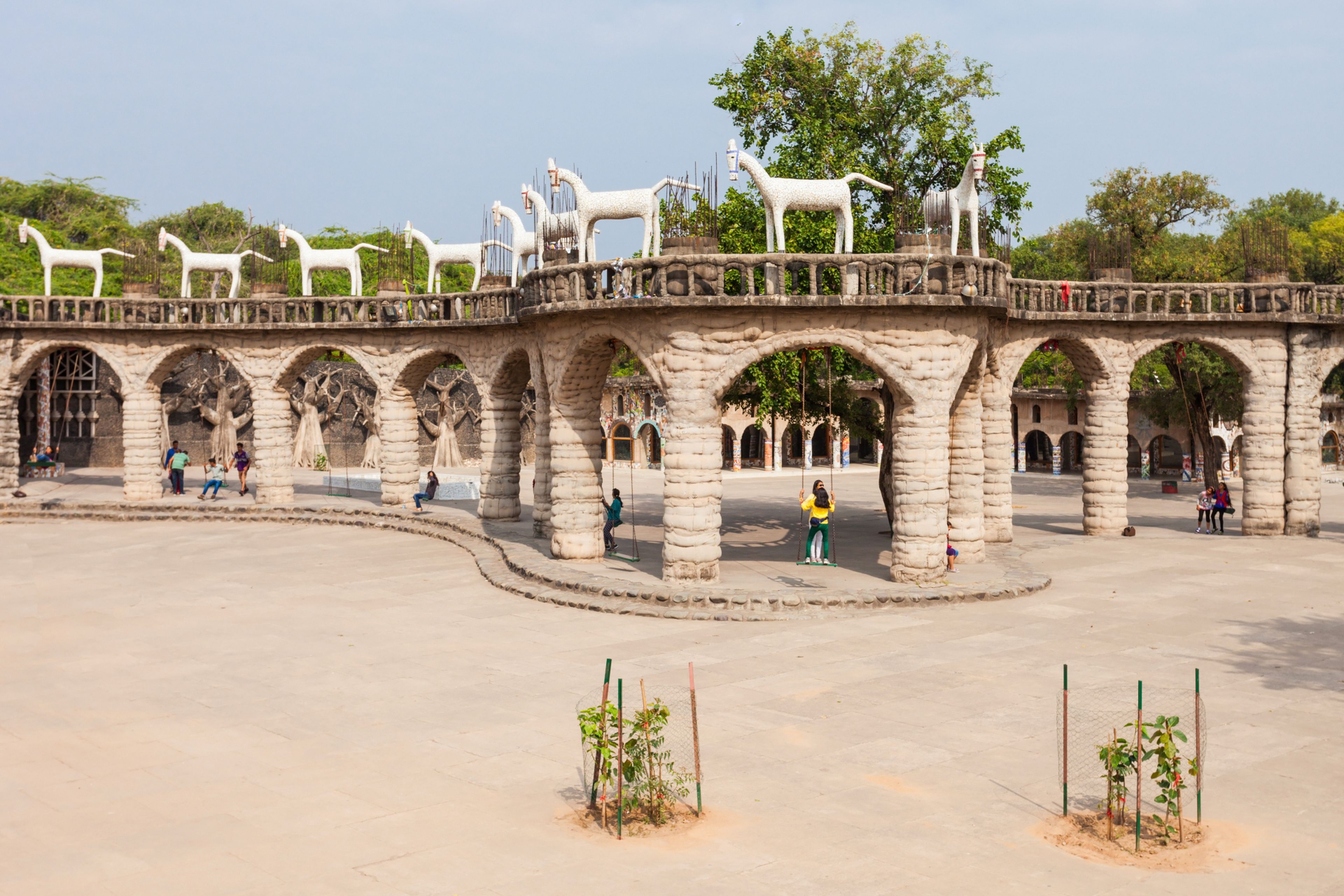 El Jardín de Rocas, en la ciudad india de Chardigarh