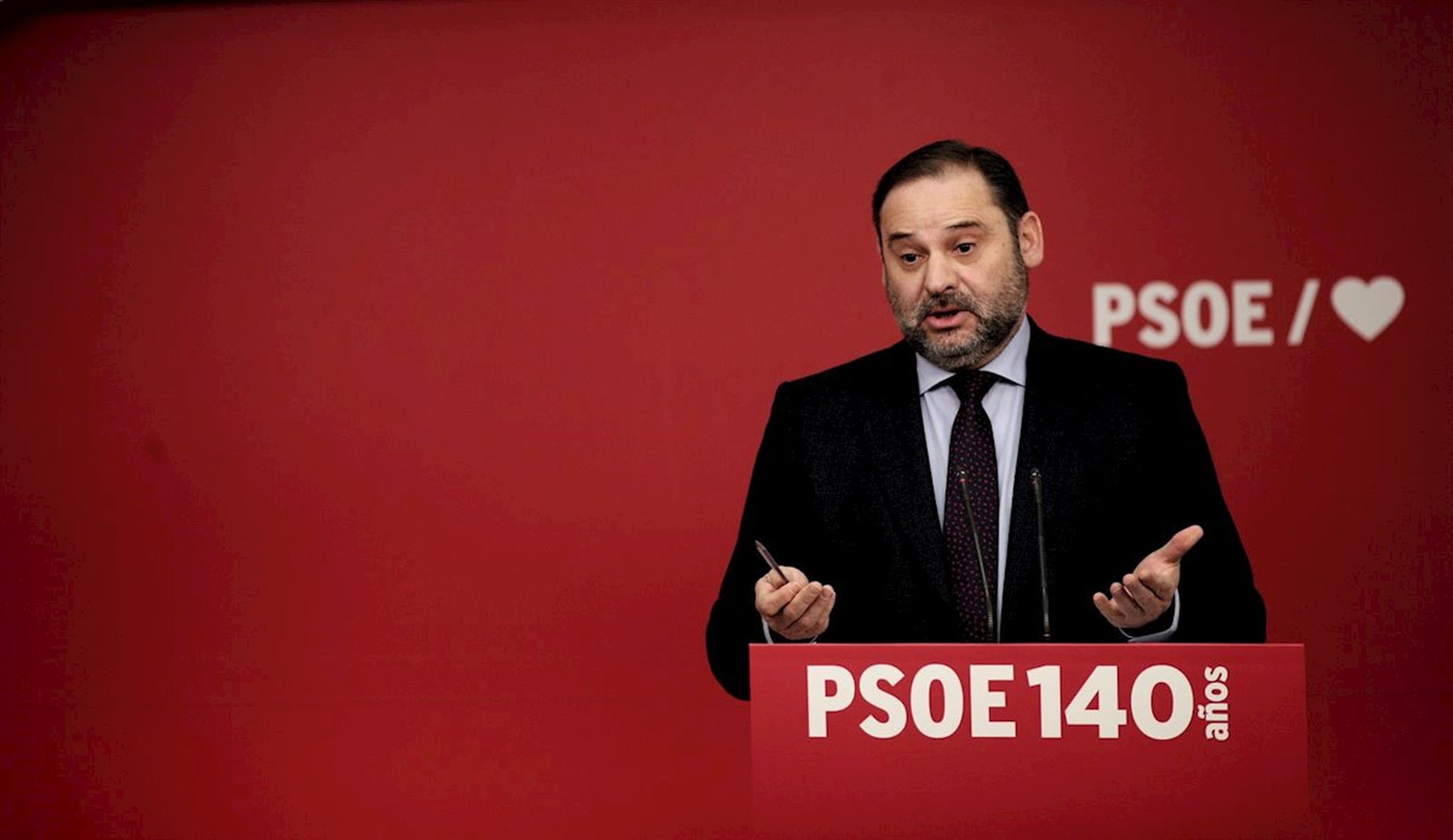 José Luis Ábalos en un Congreso del PSOE.