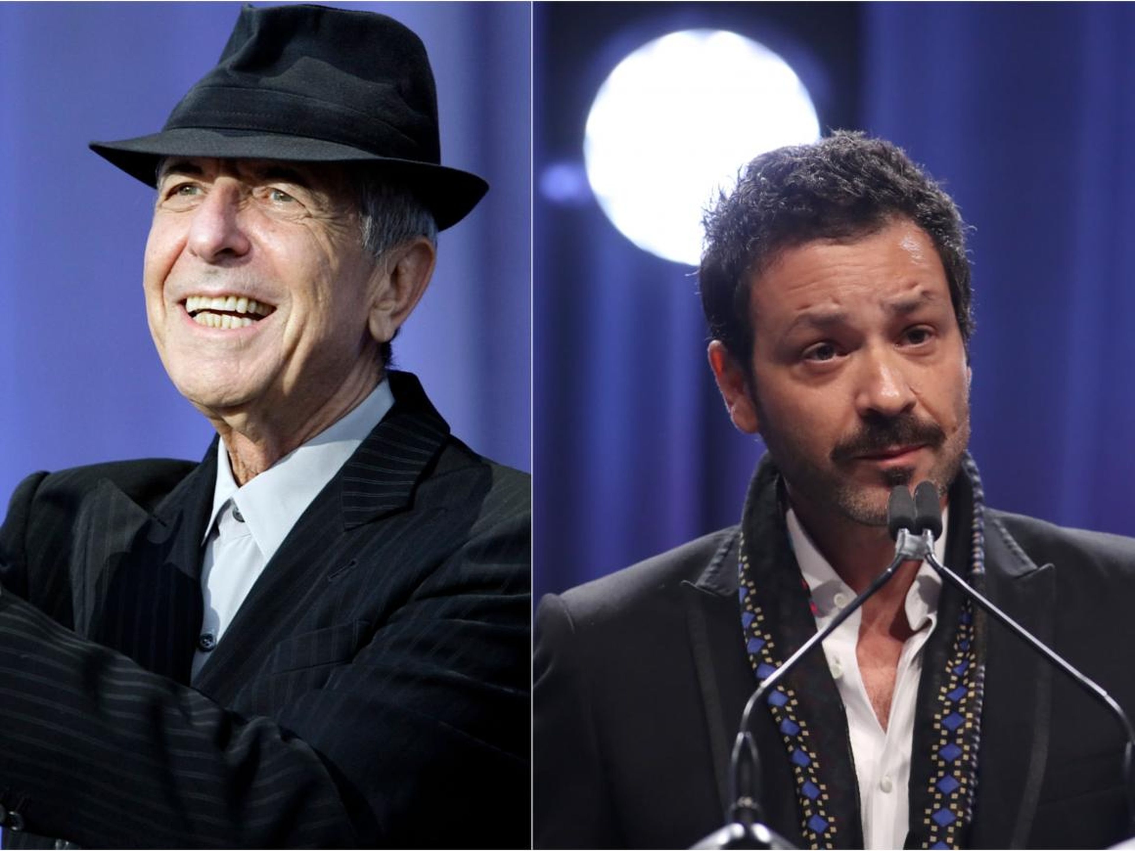 Leonard Cohen y Adam Cohen.