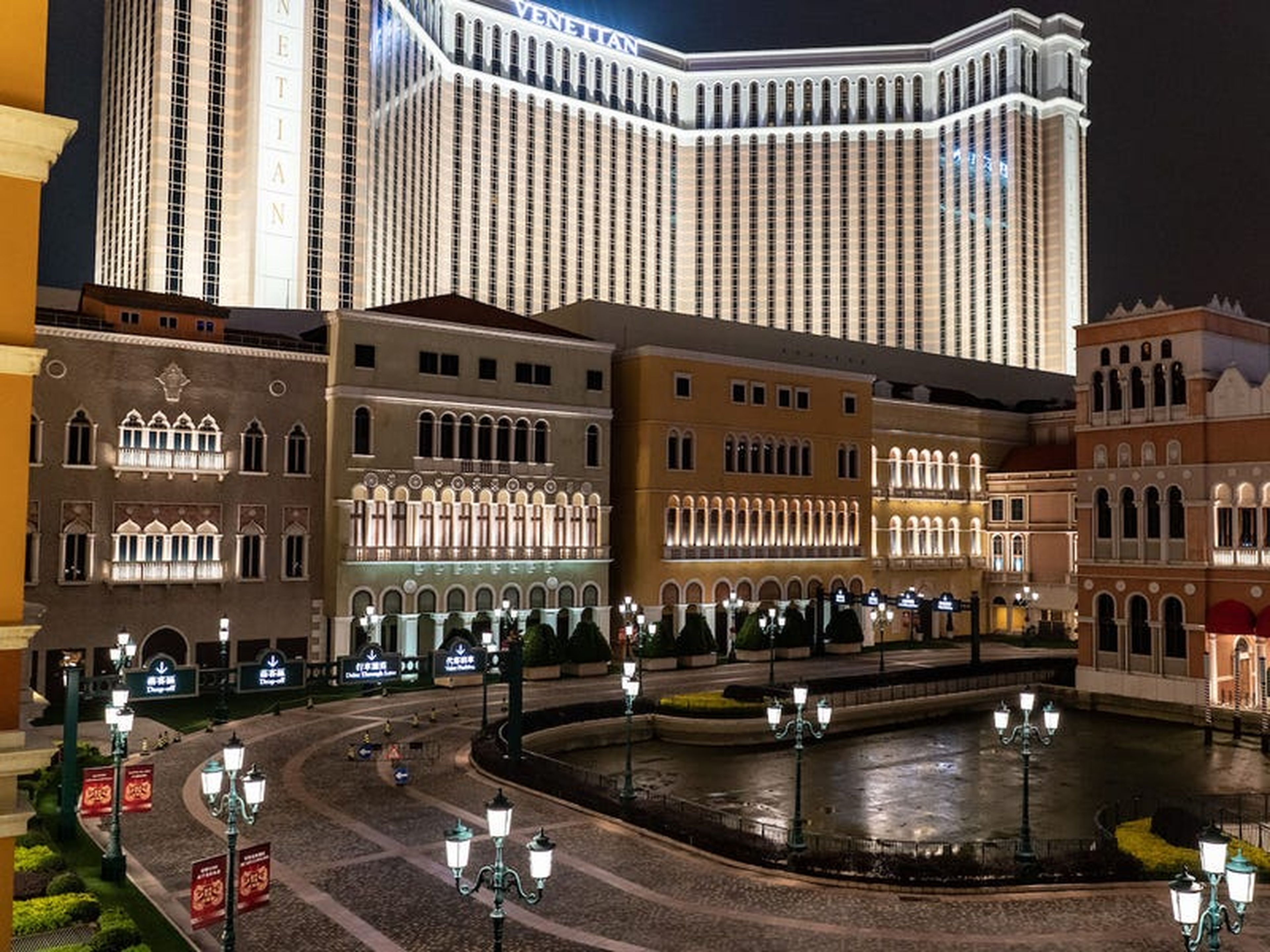 El Venetian Macau el 5 de febrero durante el cierre general de los casinos de la ciudad.