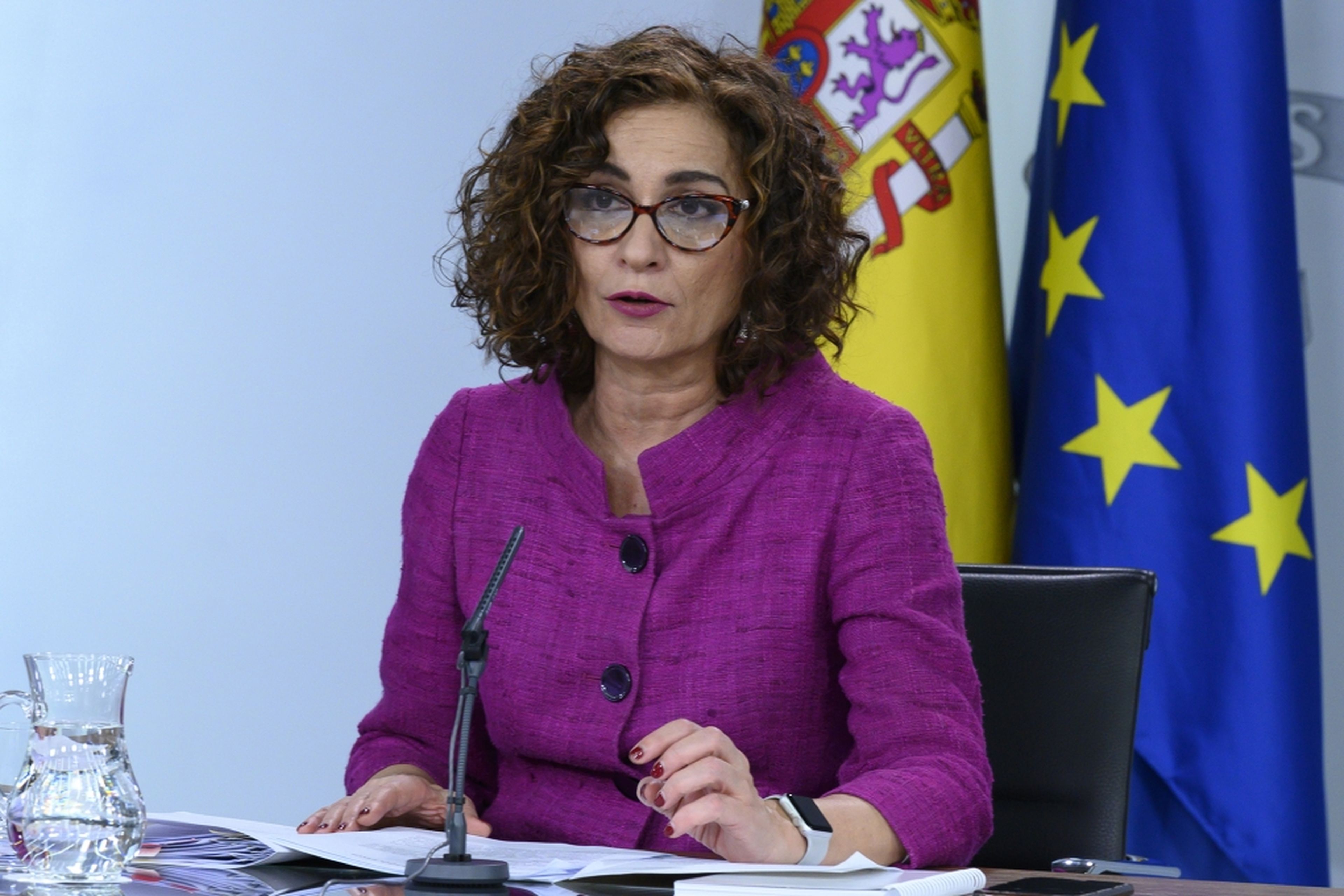 La ministra portavoz, María Jesús Montero.