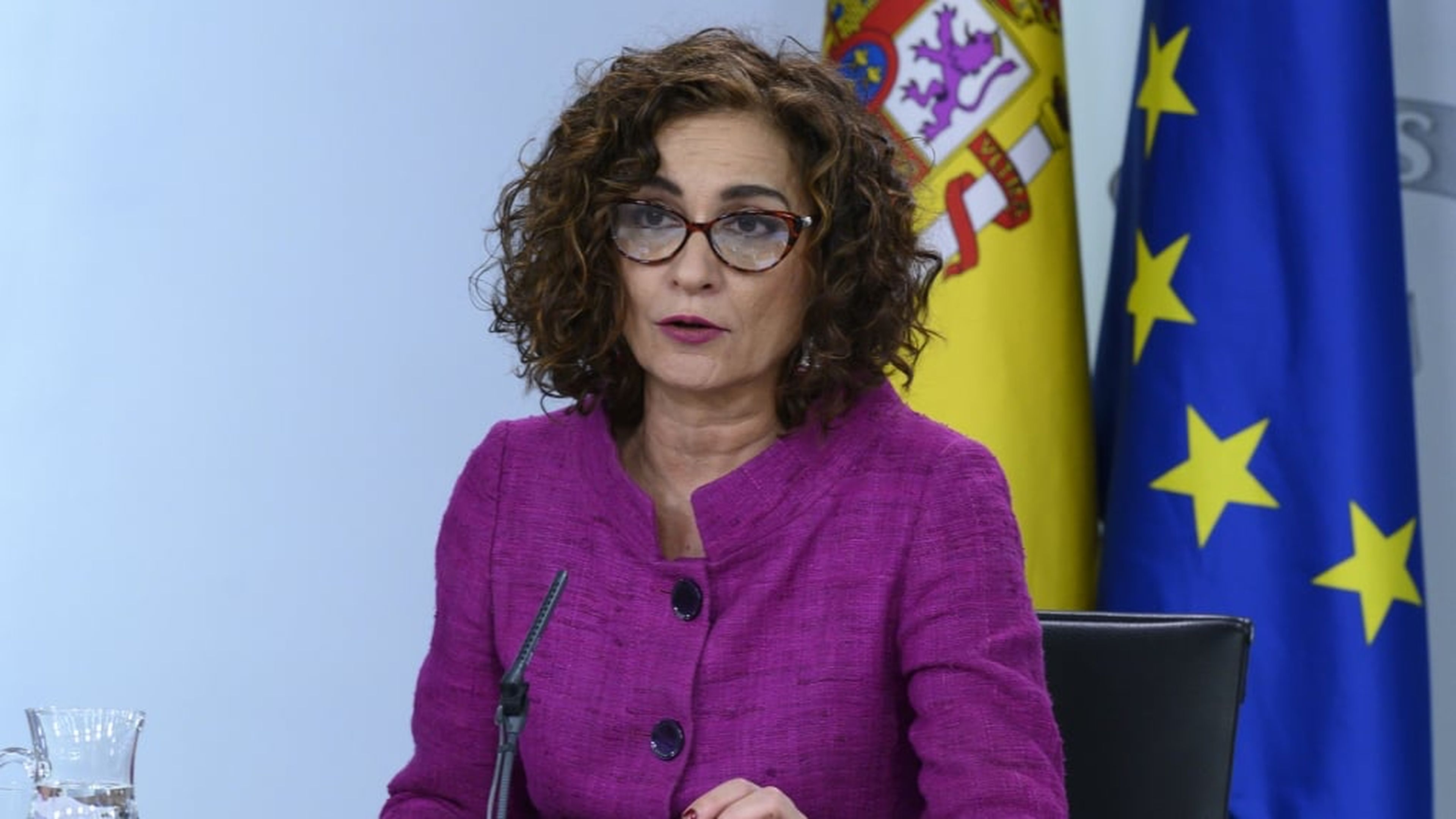 María Jesús Montero, ministra portavoz.