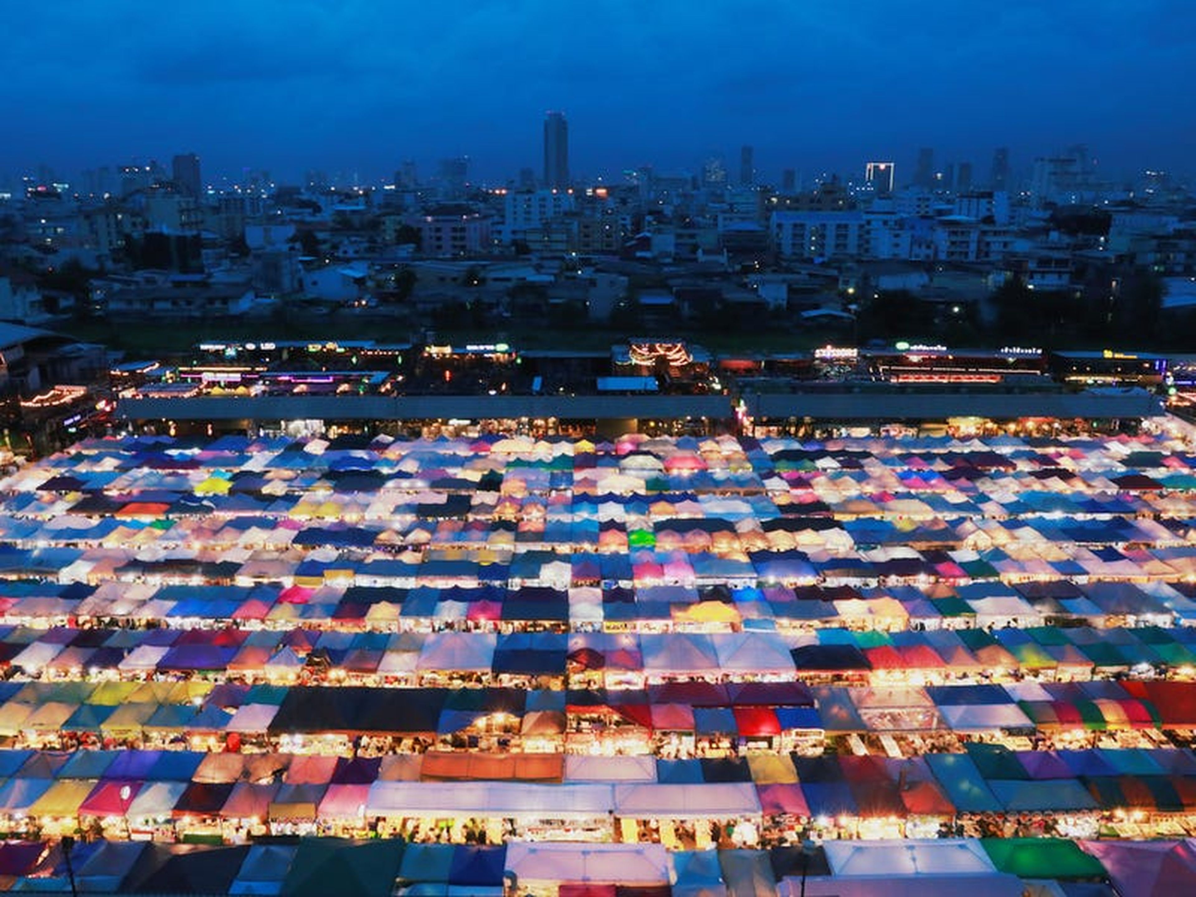 Una vista general del mercado de Bangkok el 23 de agosto de 2018.