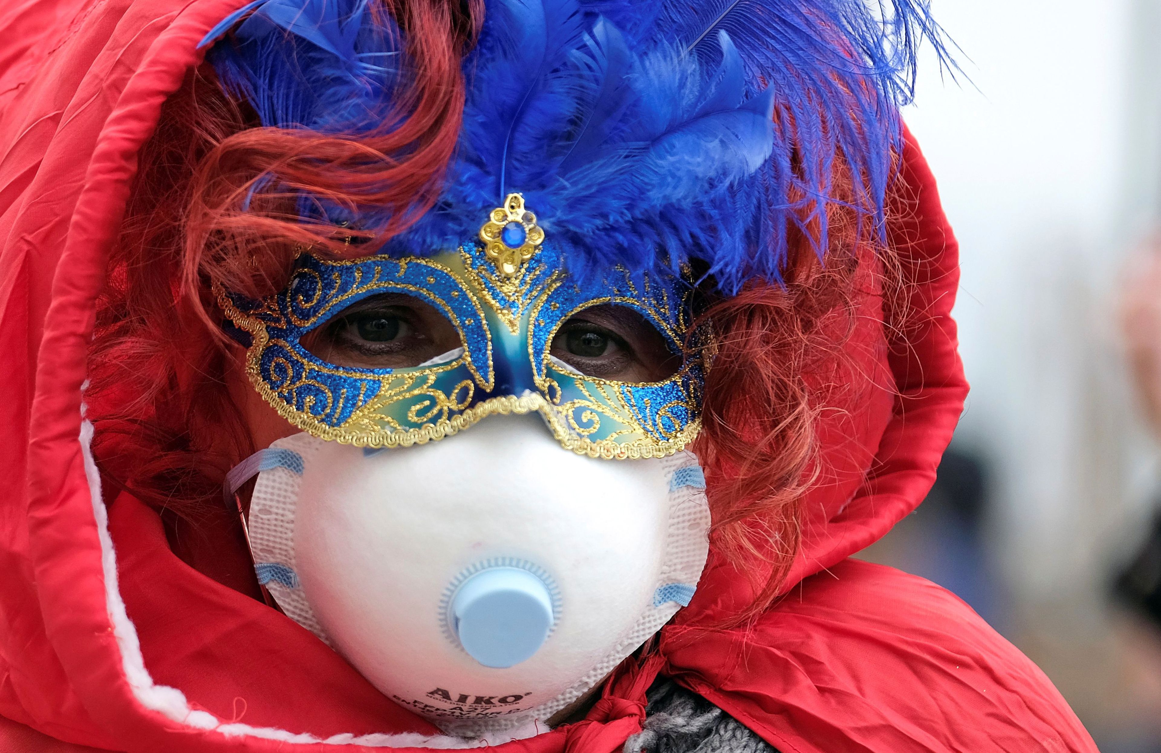 Miedo al coronavirus en el carnaval de Venecia