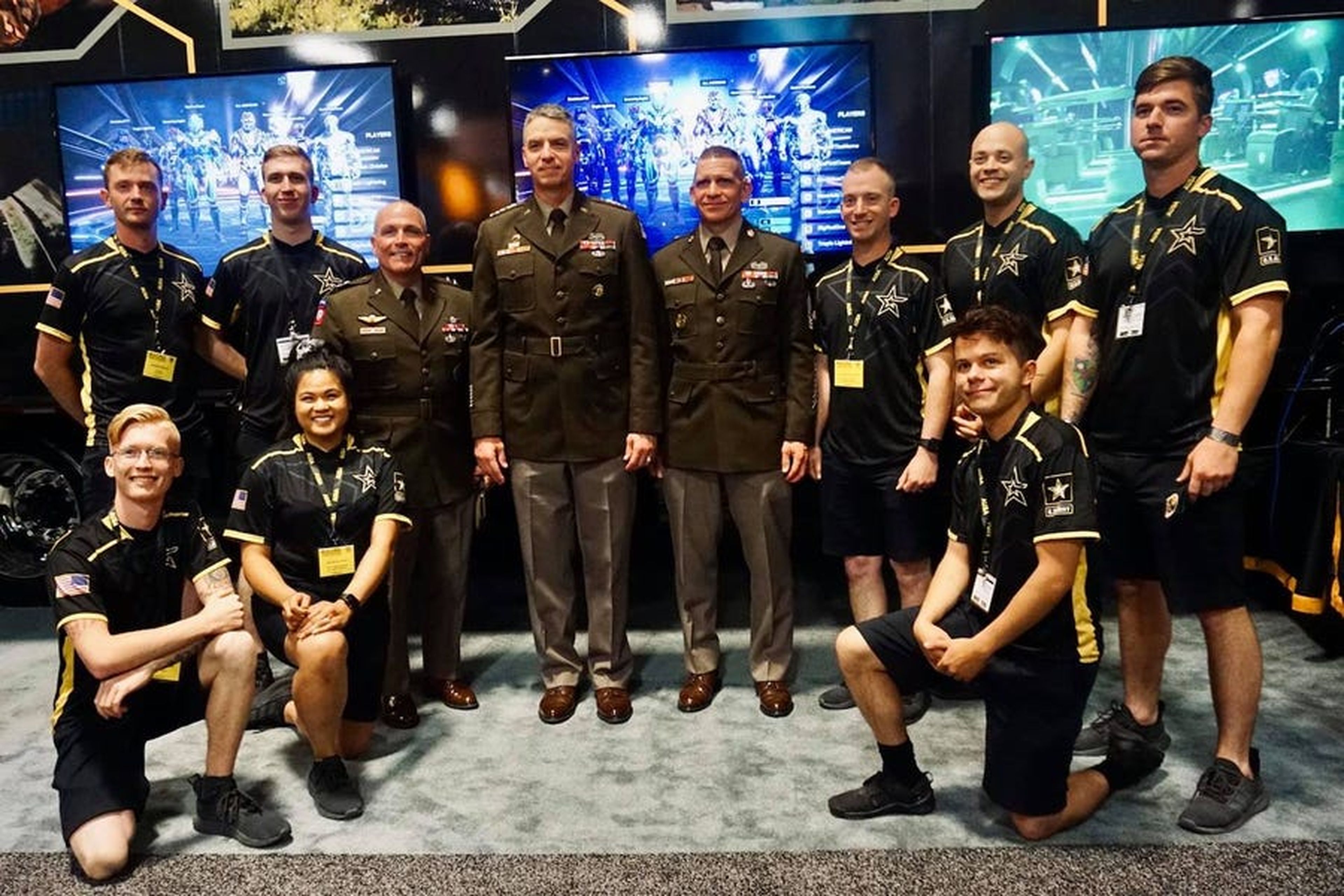 Miembros del Army Esports, Washington DC (EE.UU.).
