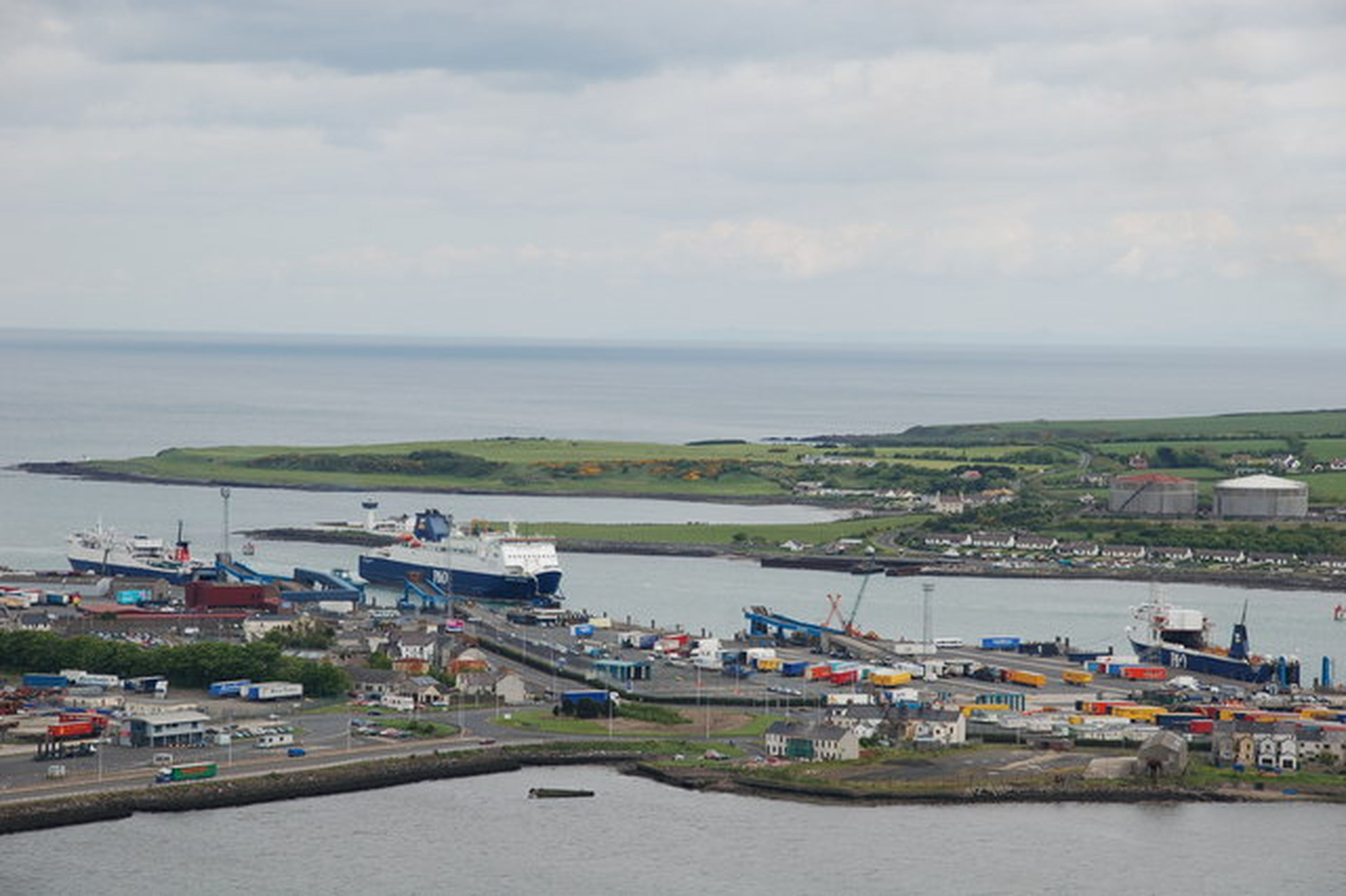 Puerto de Larne, en Irlanda del Norte.