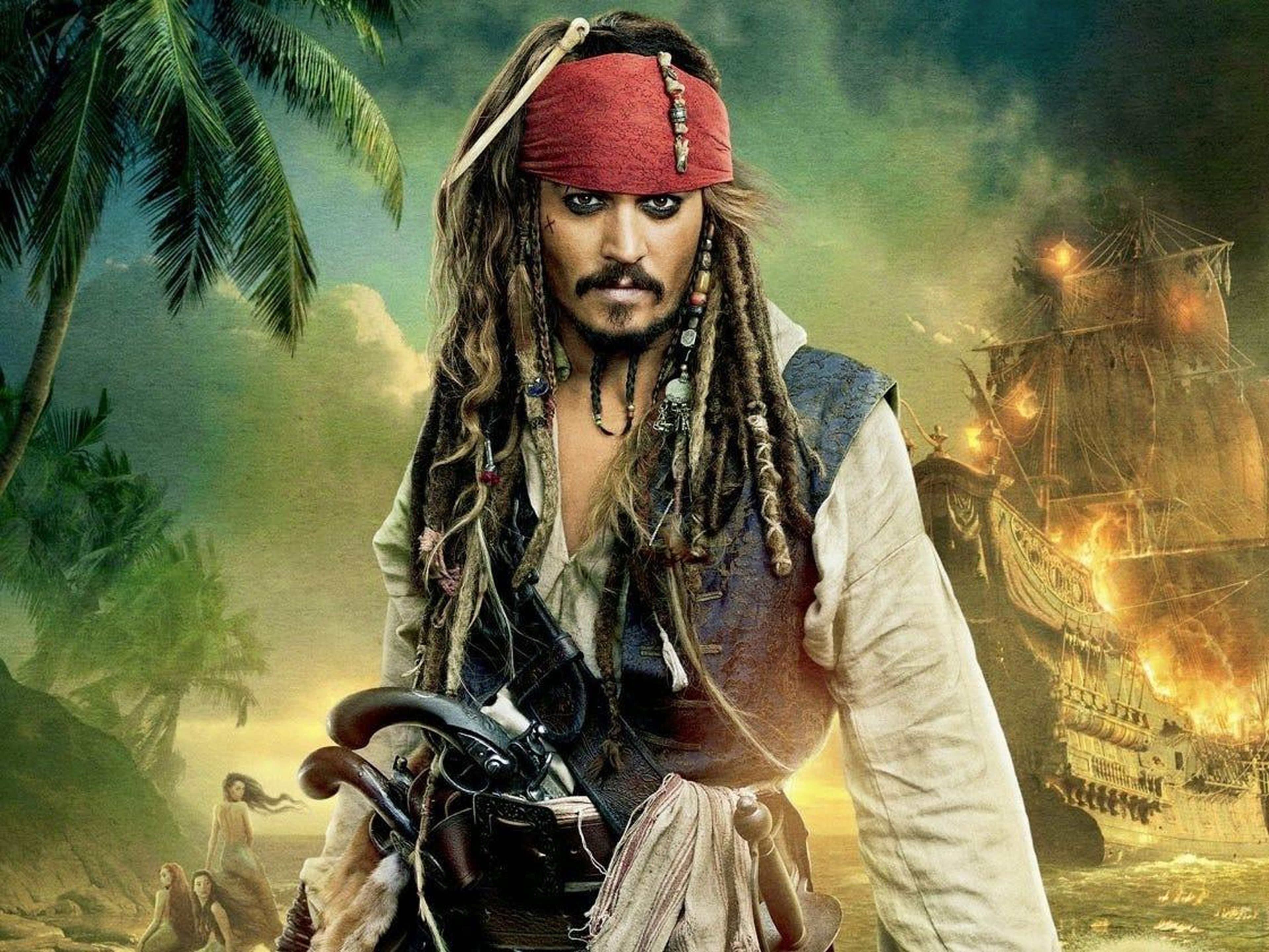10. Johnny Depp as Jack Sparrow in "Pirates of the Caribbean: On Stranger Tides"