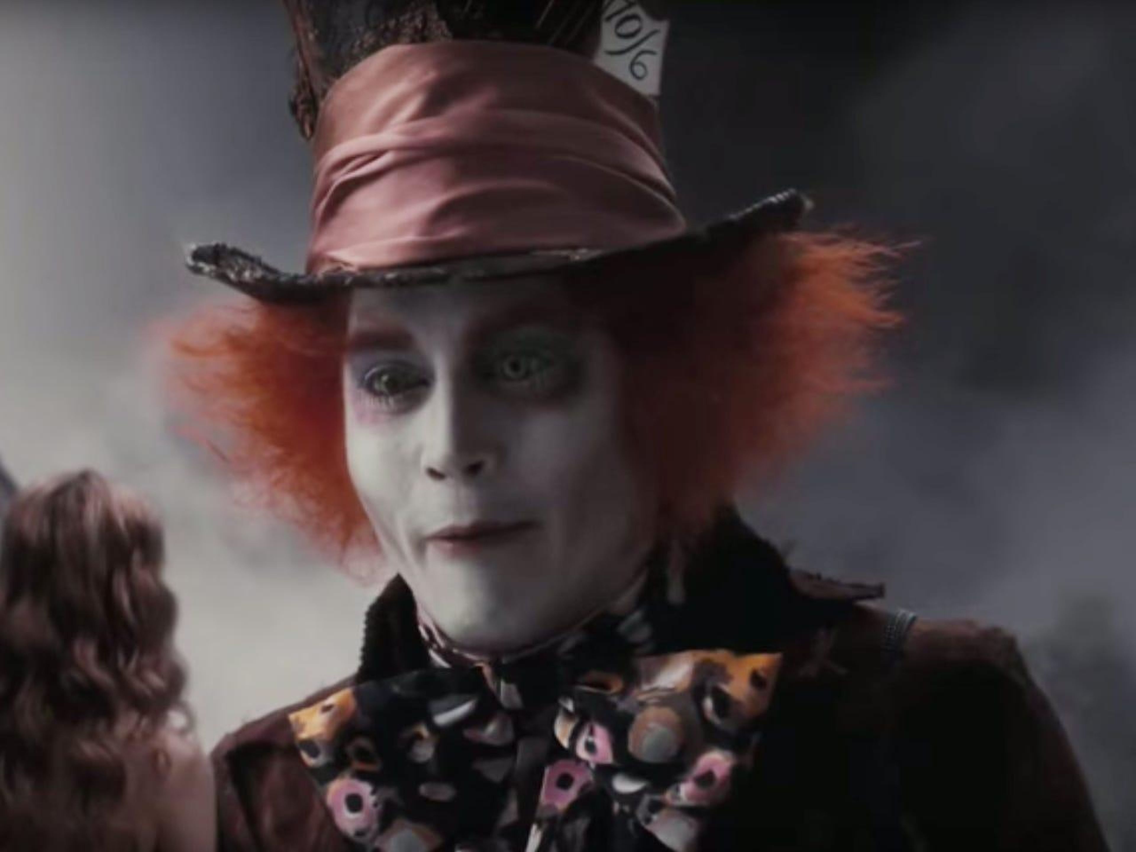 6. Johnny Depp as The Mad Hatter in "Alice in Wonderland"