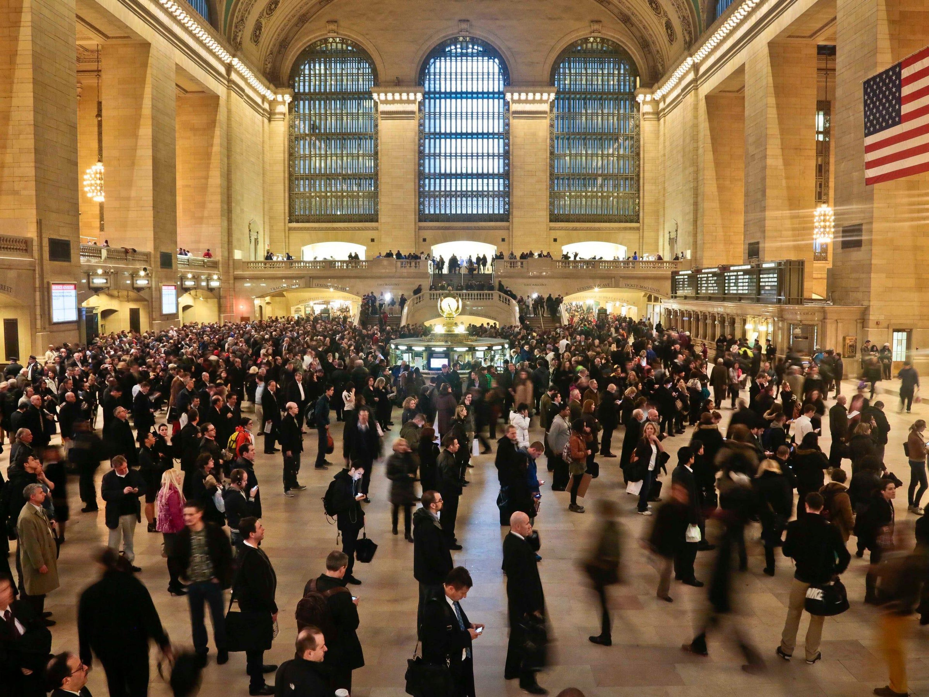 BEFORE: With about 750,000 daily visitors, Grand Central Terminal is usually one of the busiest spots in New York City.