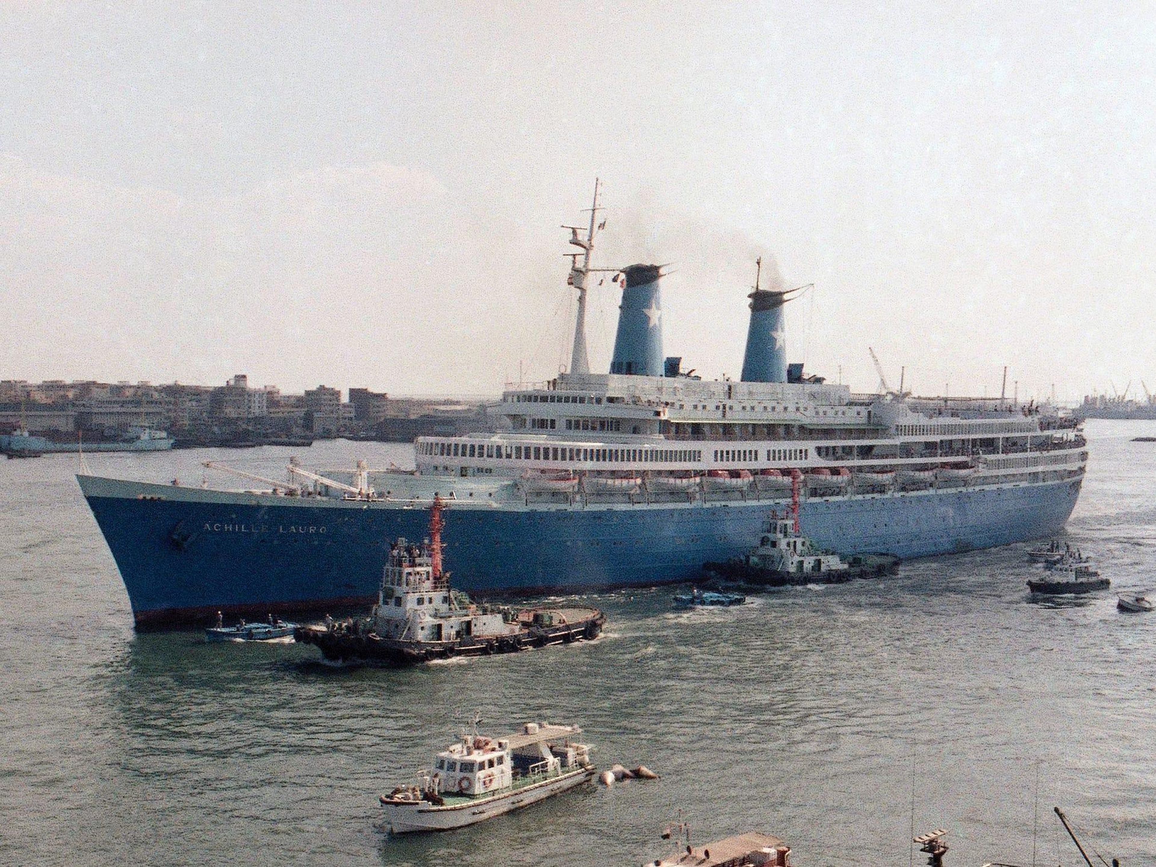 The Achille Lauro cruise ship in 1985.