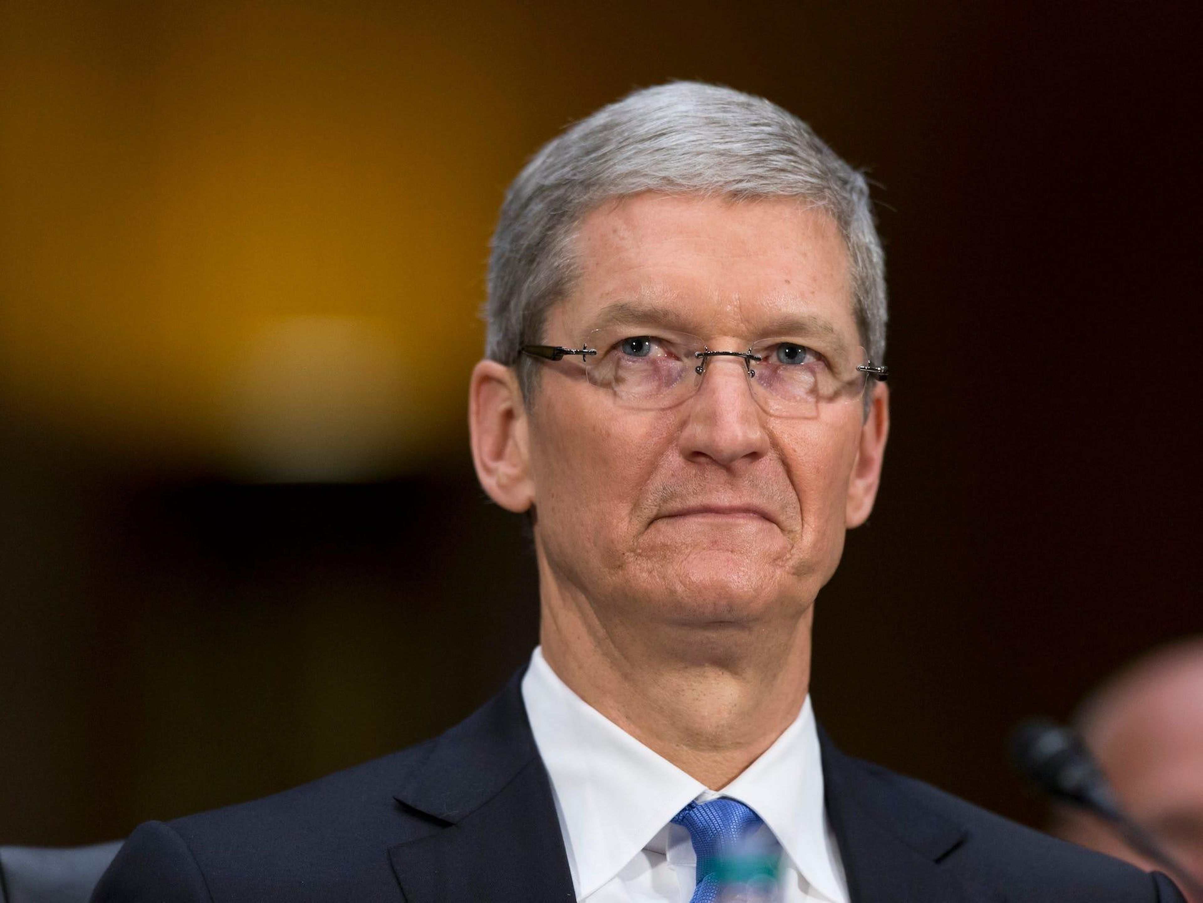 Apple CEO Tim Cook. Under the proposed settlement, Apple would pay $25 per iPhone, but admit no wrongdoing in a scandal that has become known as "batterygate."