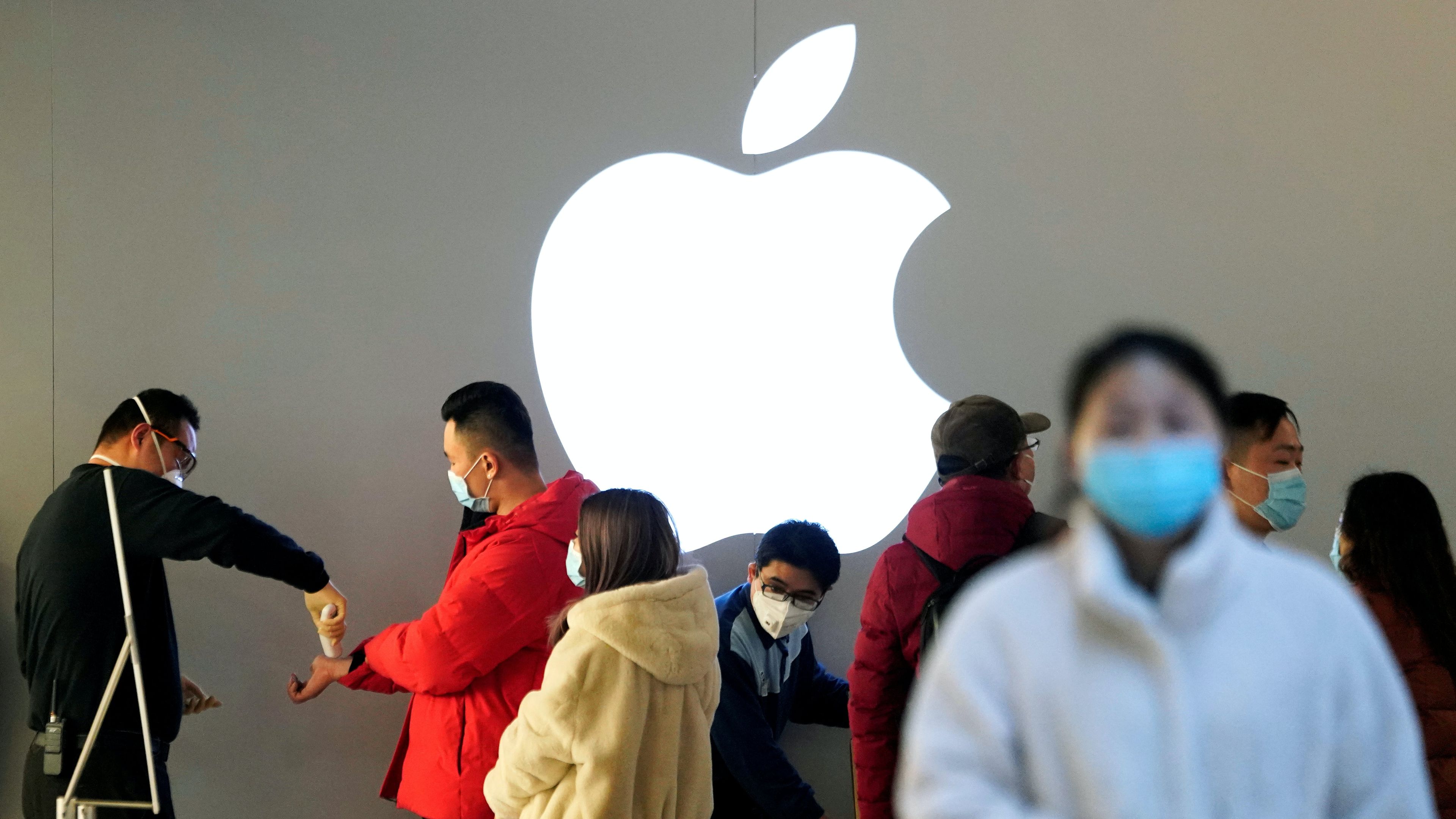 Apple Store en China en plena crisis del coronavirus.