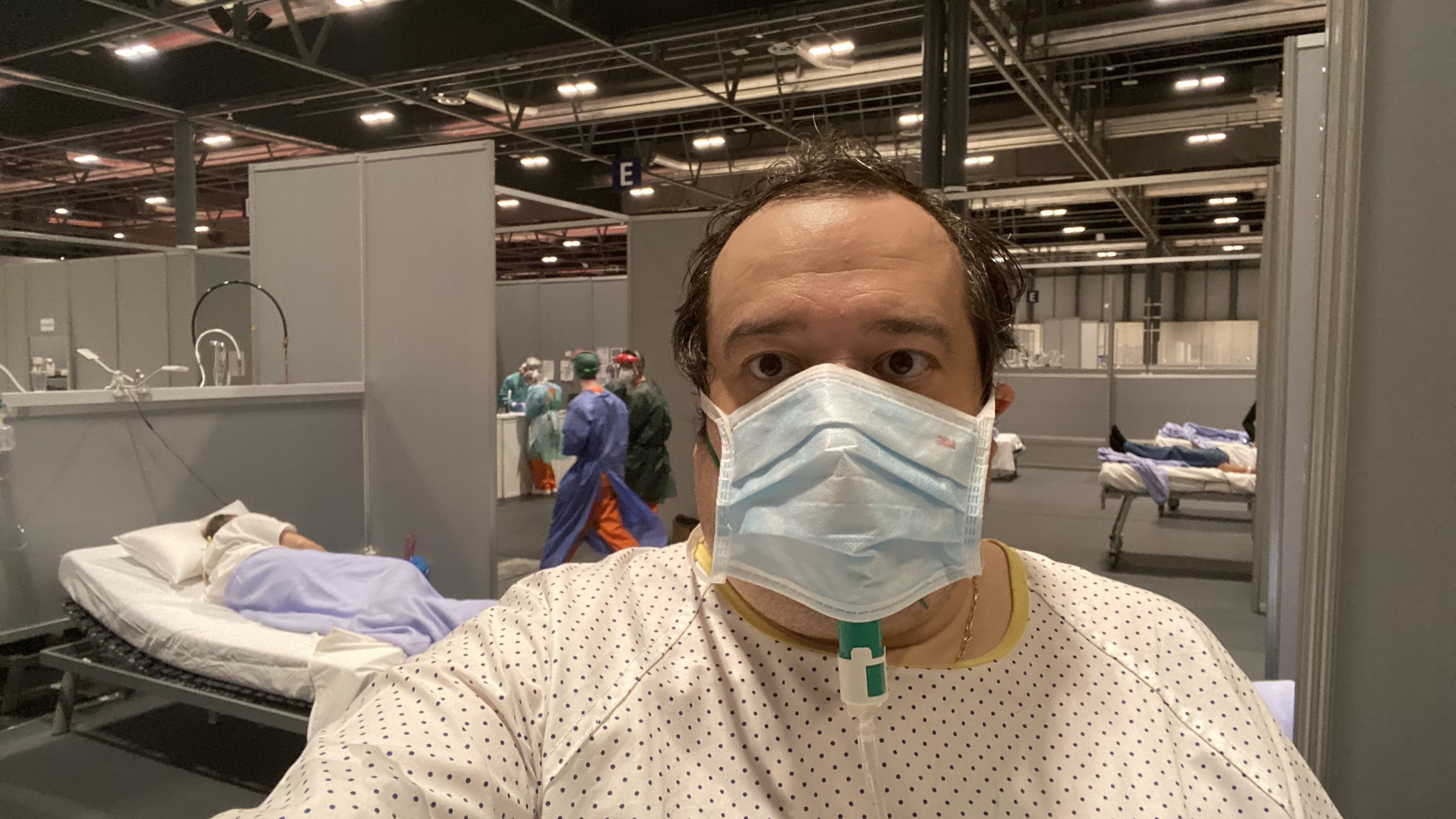 Jonan Basterra, paciente con coronavirus en Ifema.