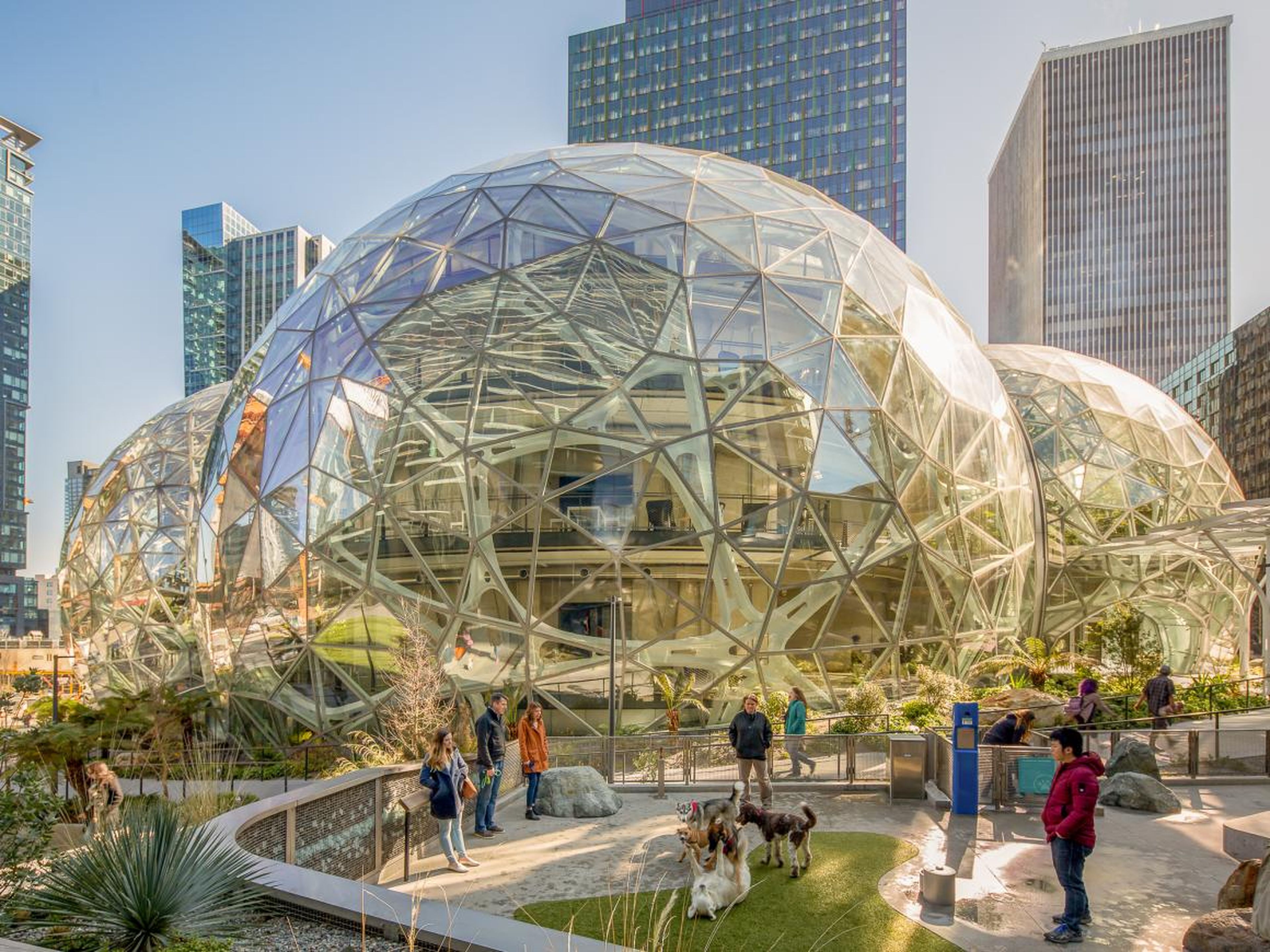 Esferas de Amazon, Seattle, Washington.