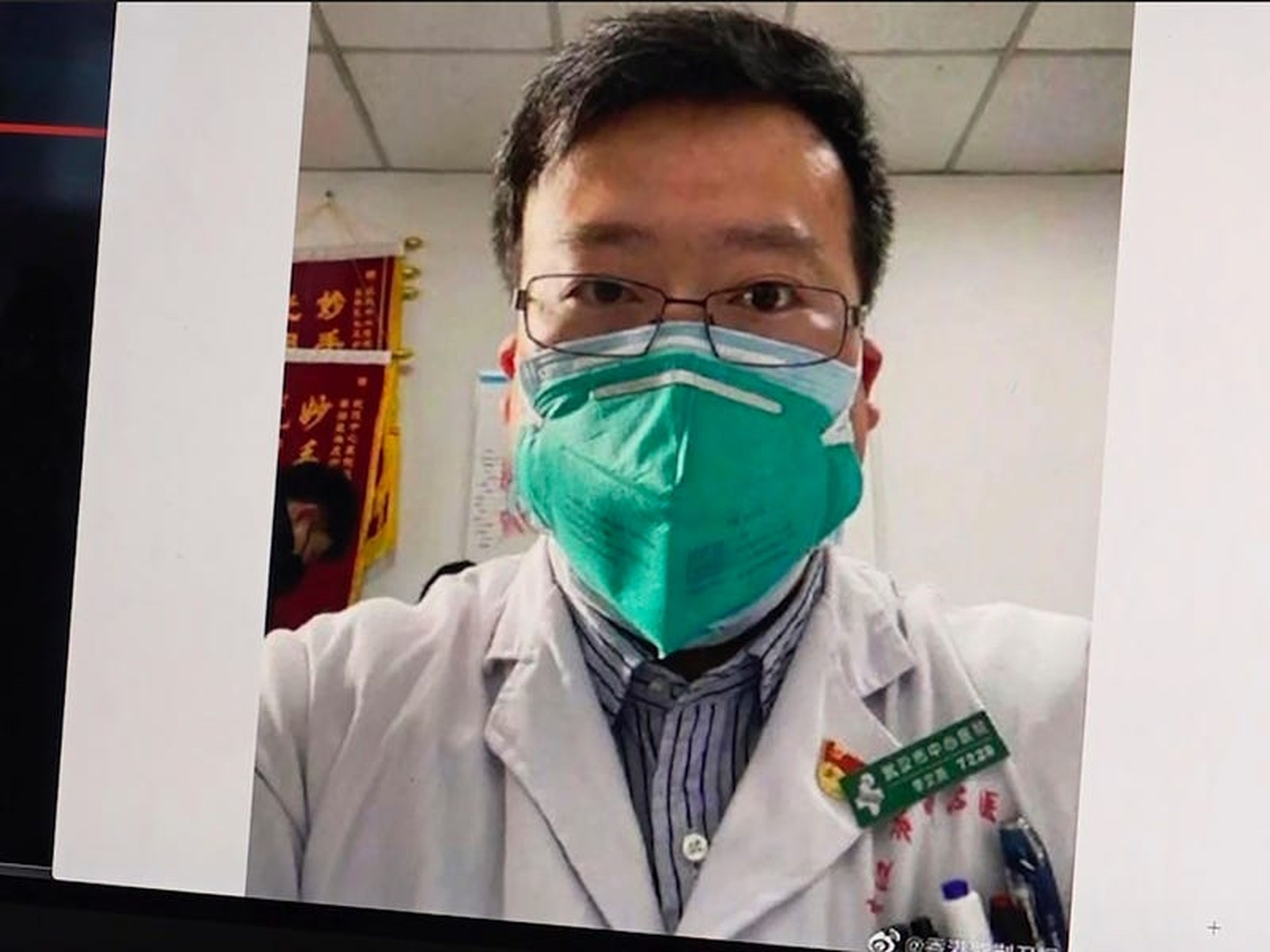 Li Wenliang, el médico que advirtió sobre el coronavirus y fue castigado.