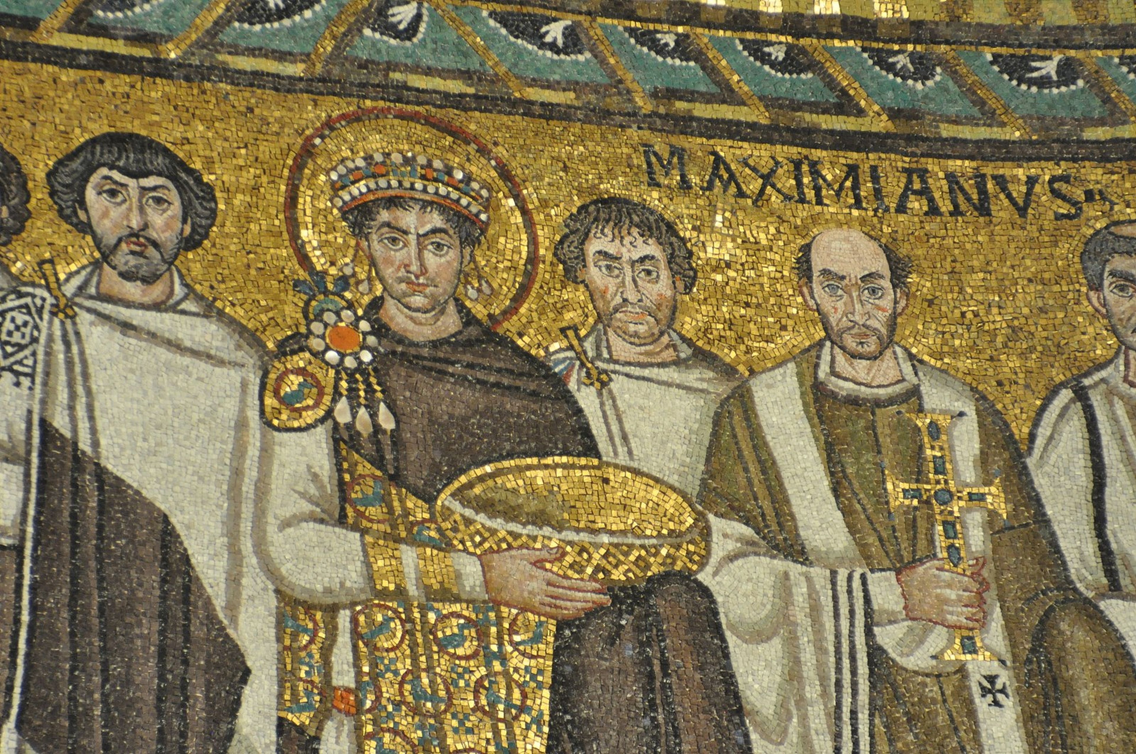 Mosaico del emperador Justiniano.
