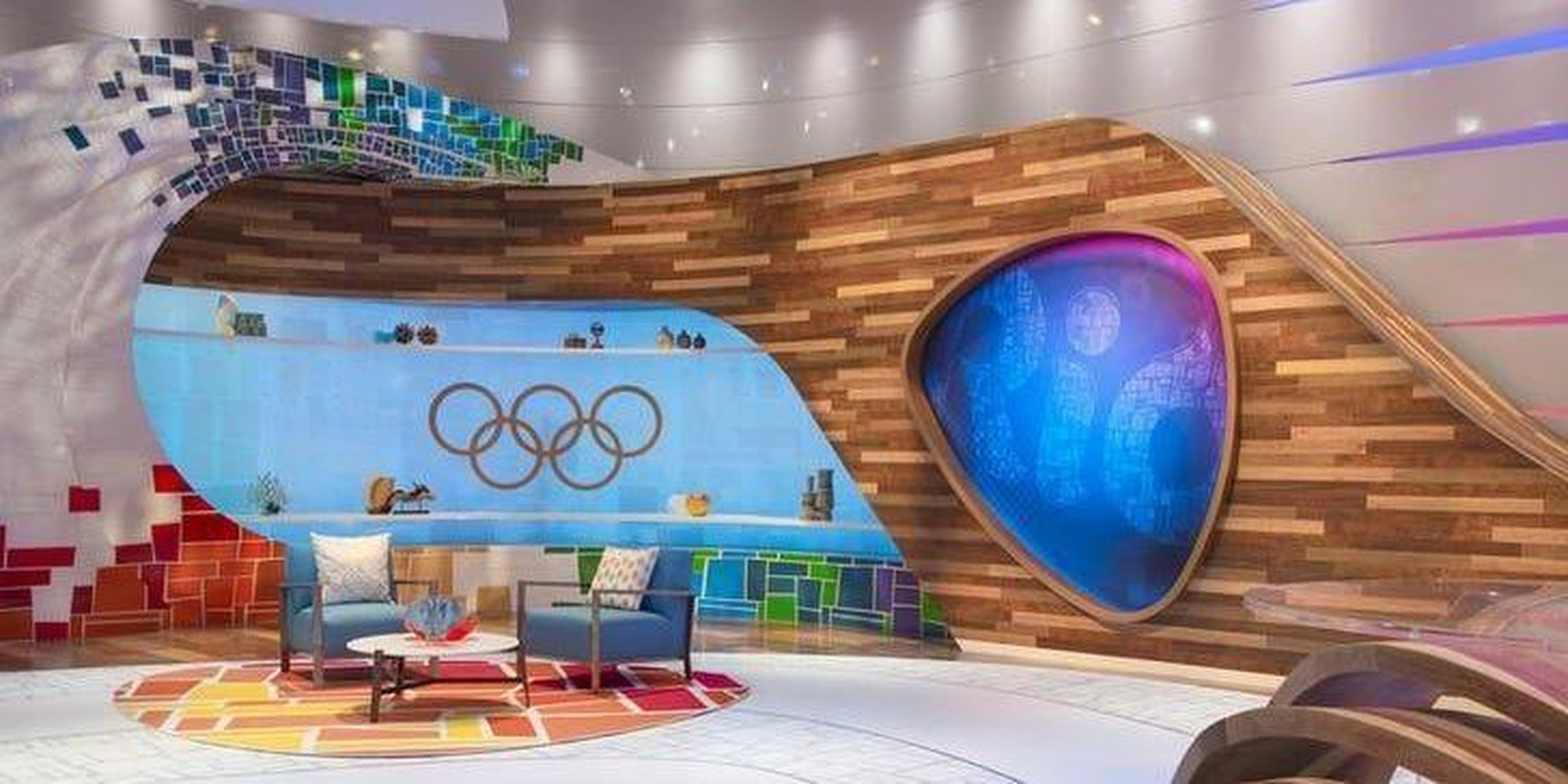 Un estudio de la NBC en los Juegos Olímpicos de 2016.