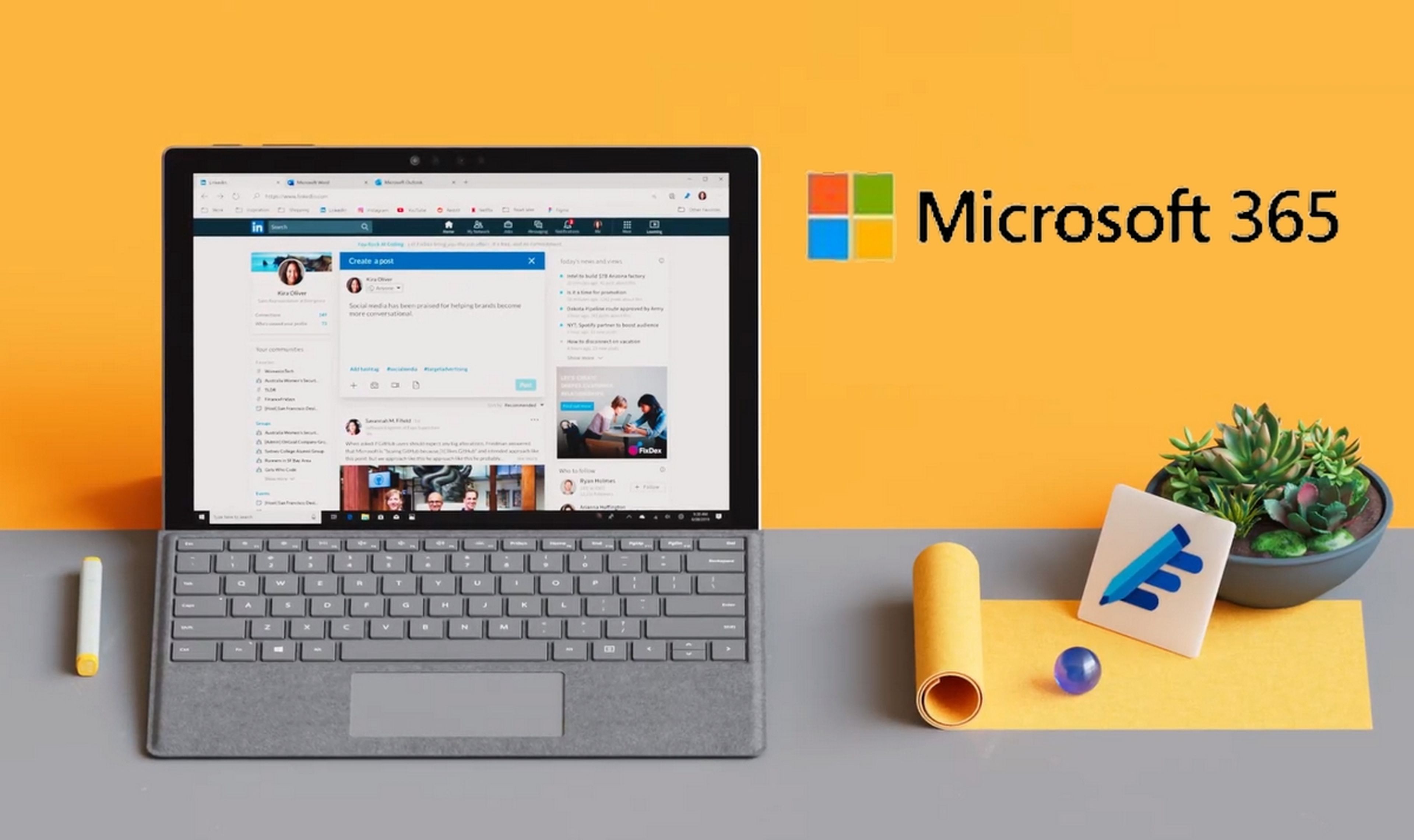 Office 365 desaparece, Microsoft 365 para consumidores y familias incluye Teams y el nuevo Microsoft Editor