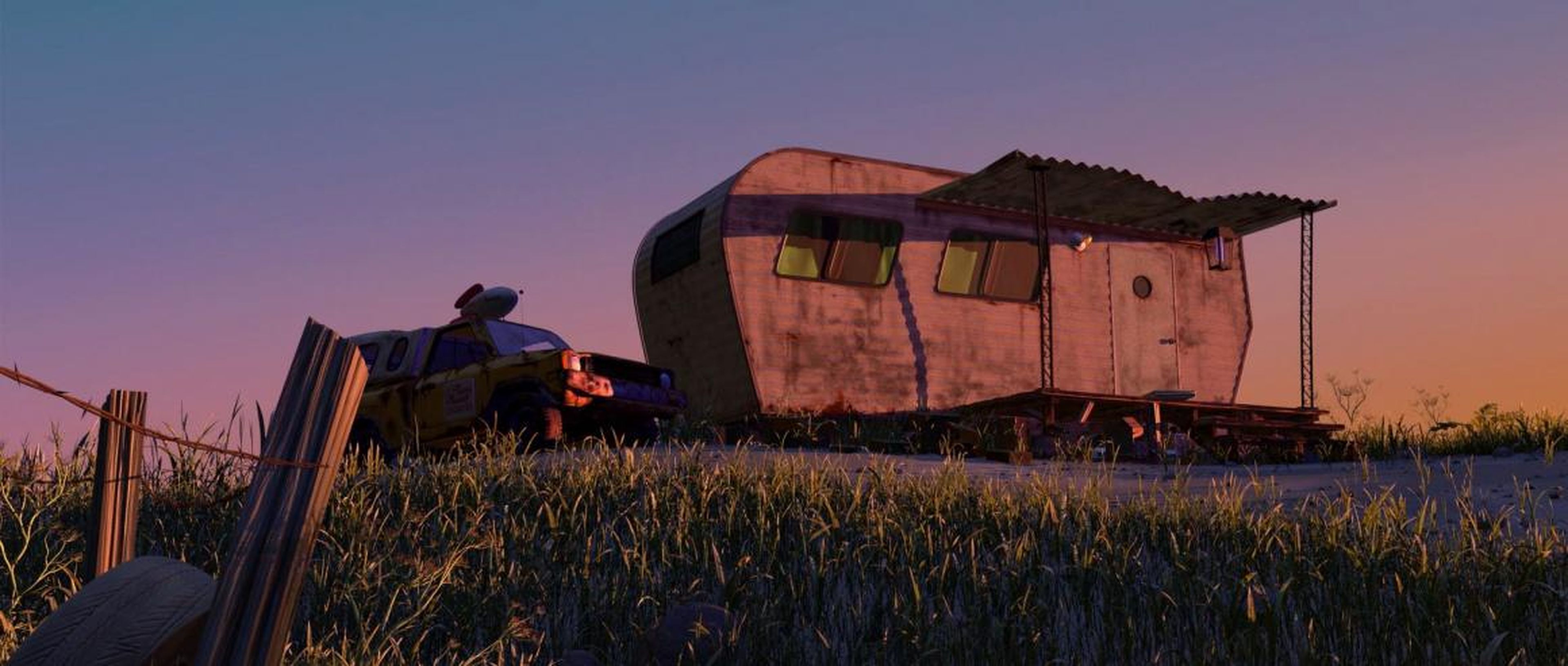 Este es uno de los camiones de Pizza Planet más fáciles de identificar en las películas de Pixar.