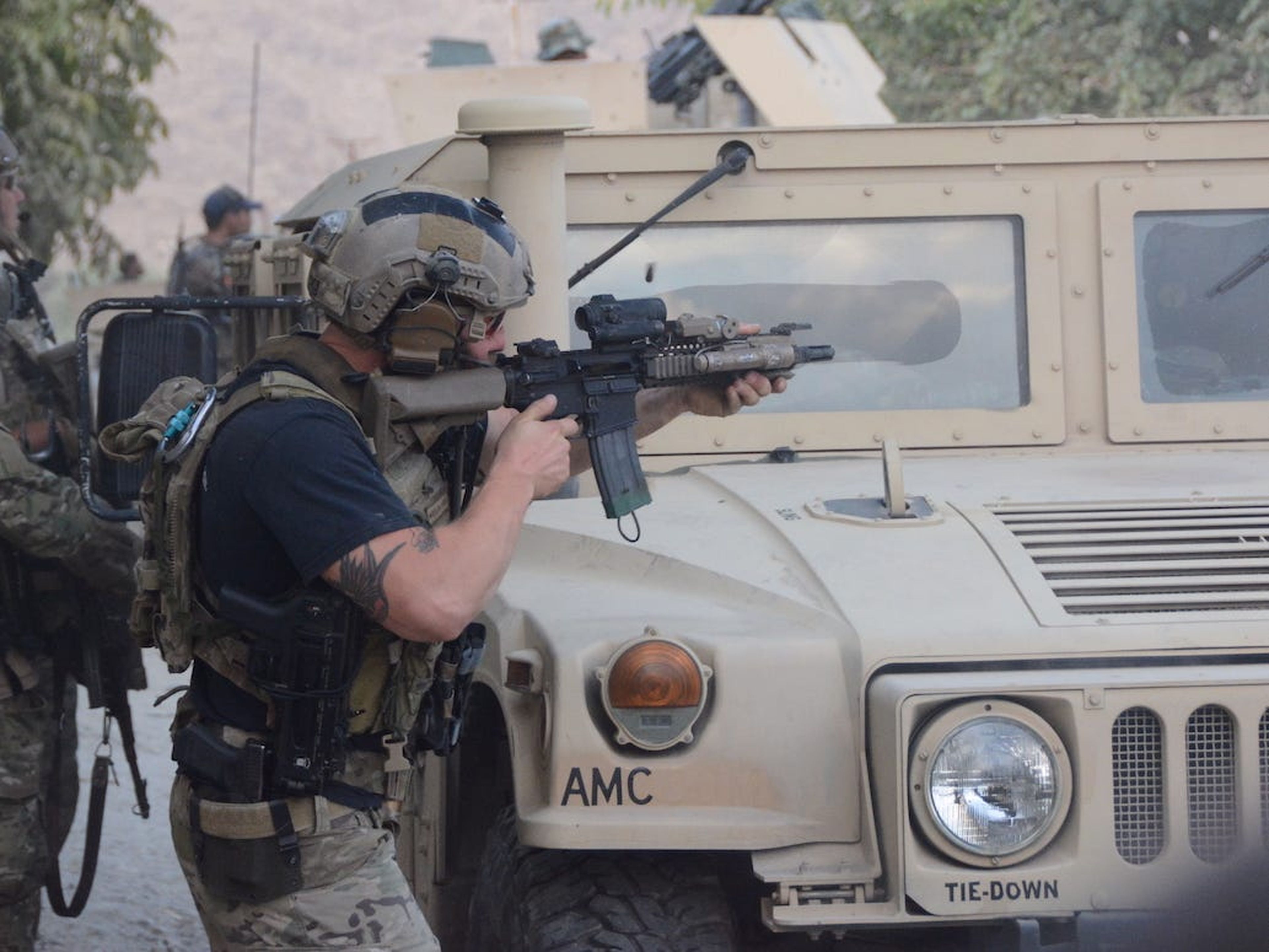 Un soldado estadounidense, en combate en un distrito de Afganistán, en octubre de 2016.