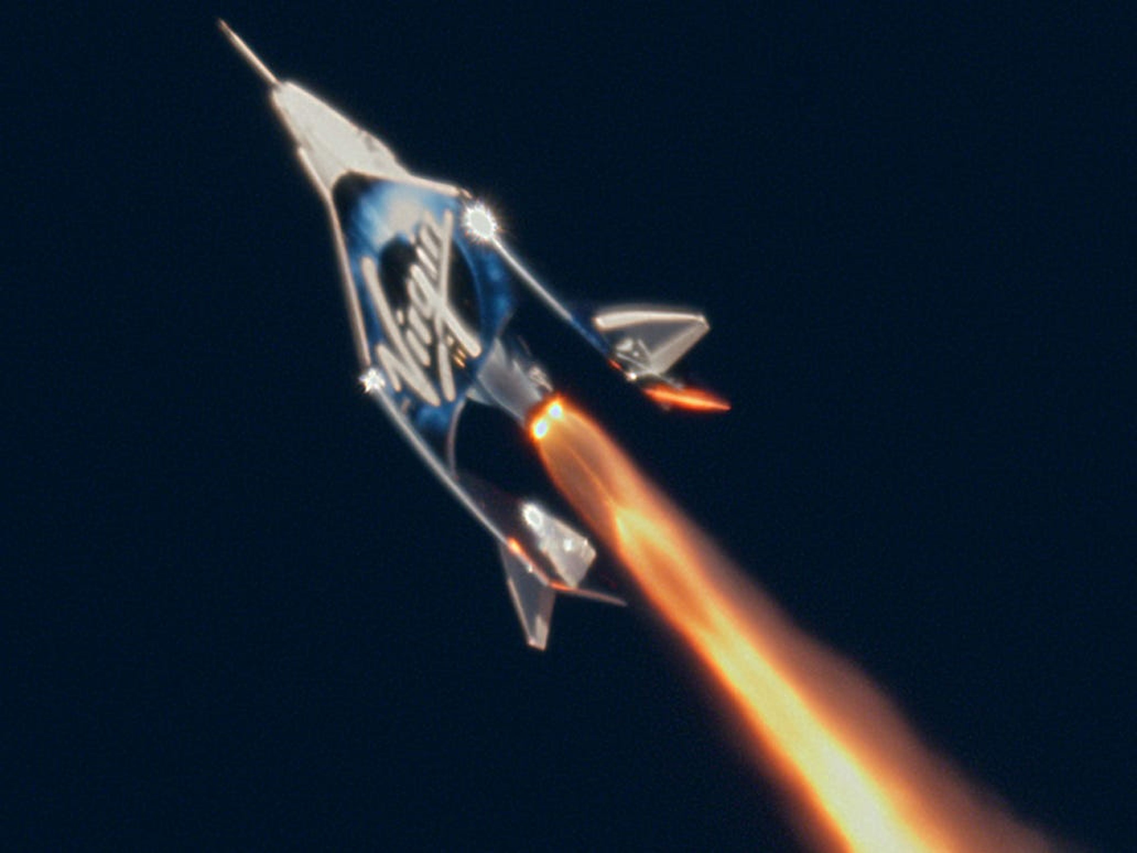 SpaceShipTwo, o VSS Unity, un avión suborbital.