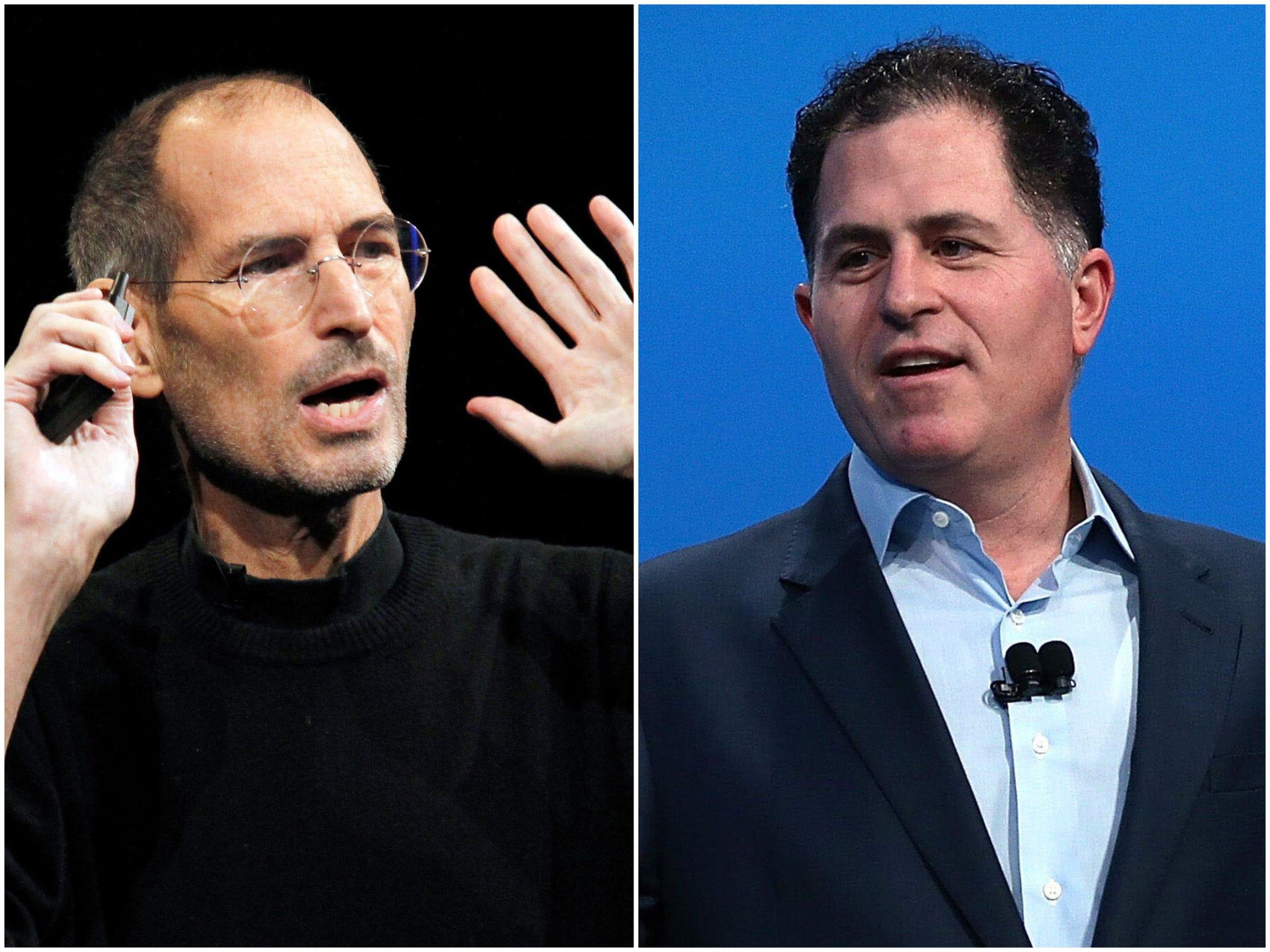 Steve Jobs and Michael Dell