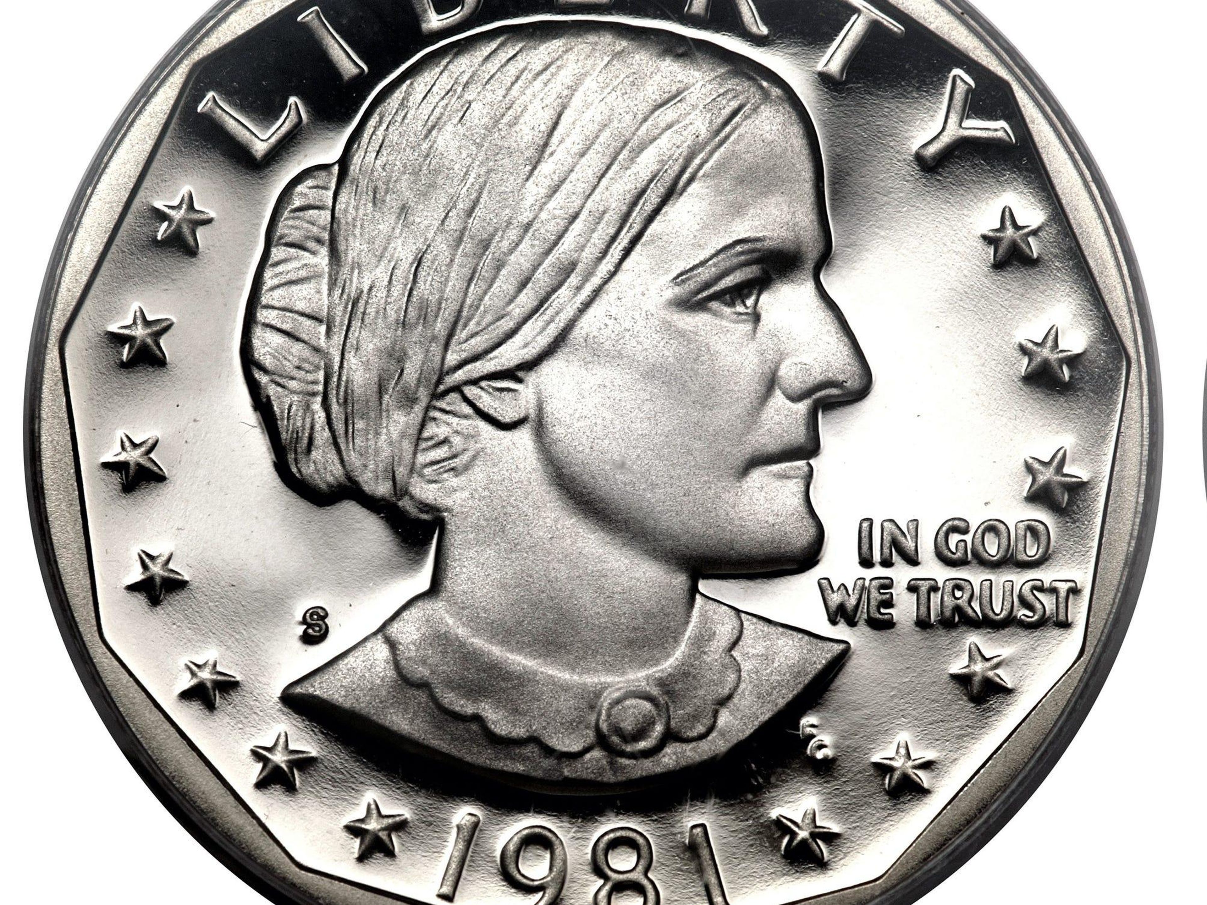 Moneda de dólar Susan B. Anthony.