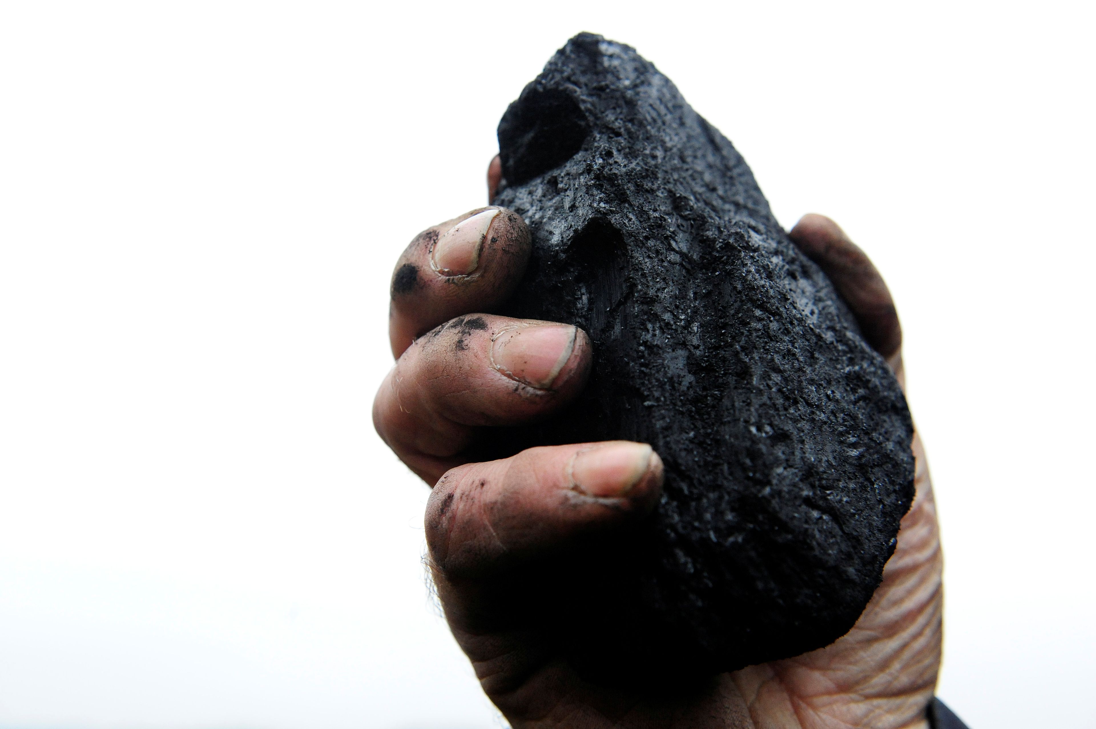 Un trozo de carbón