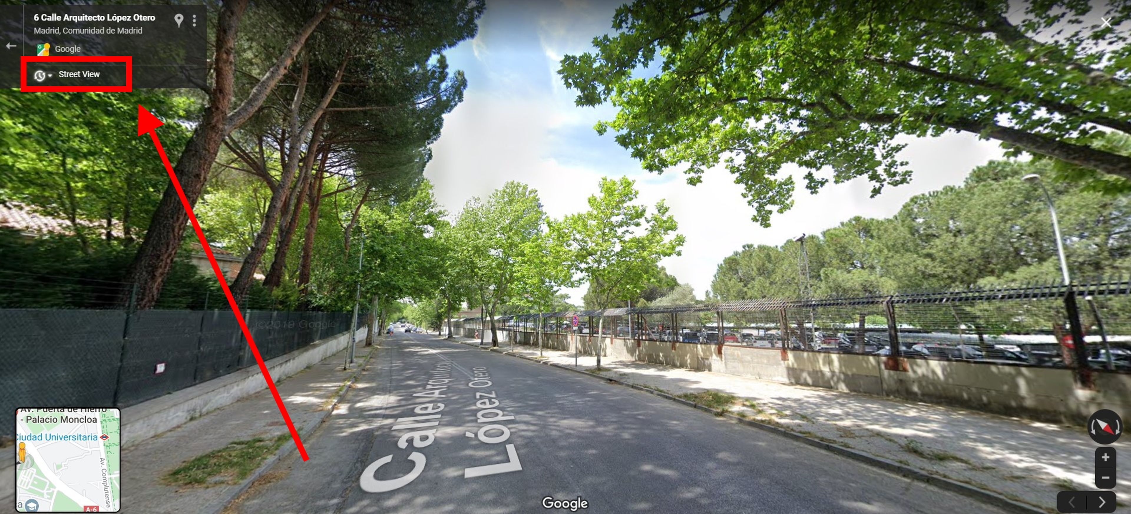 Utiliza street view para viajar en el tiempo y ver cómo era un lugar hace unos años en Google Maps