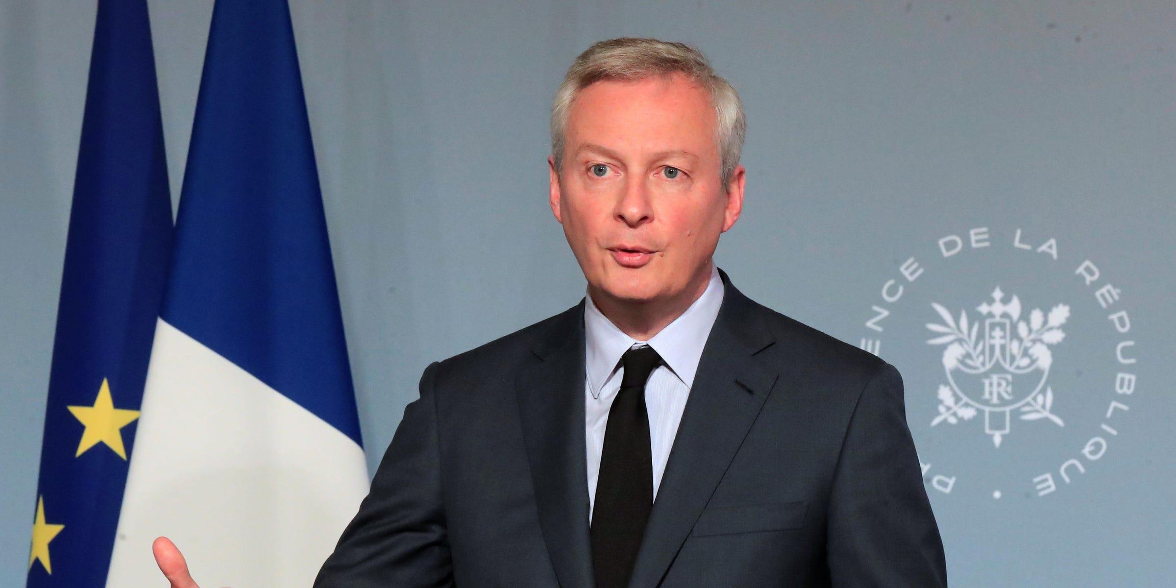 El ministro de finanzas francés Bruno Le Maire en París, Francia, el 15 de abril de 2020.
