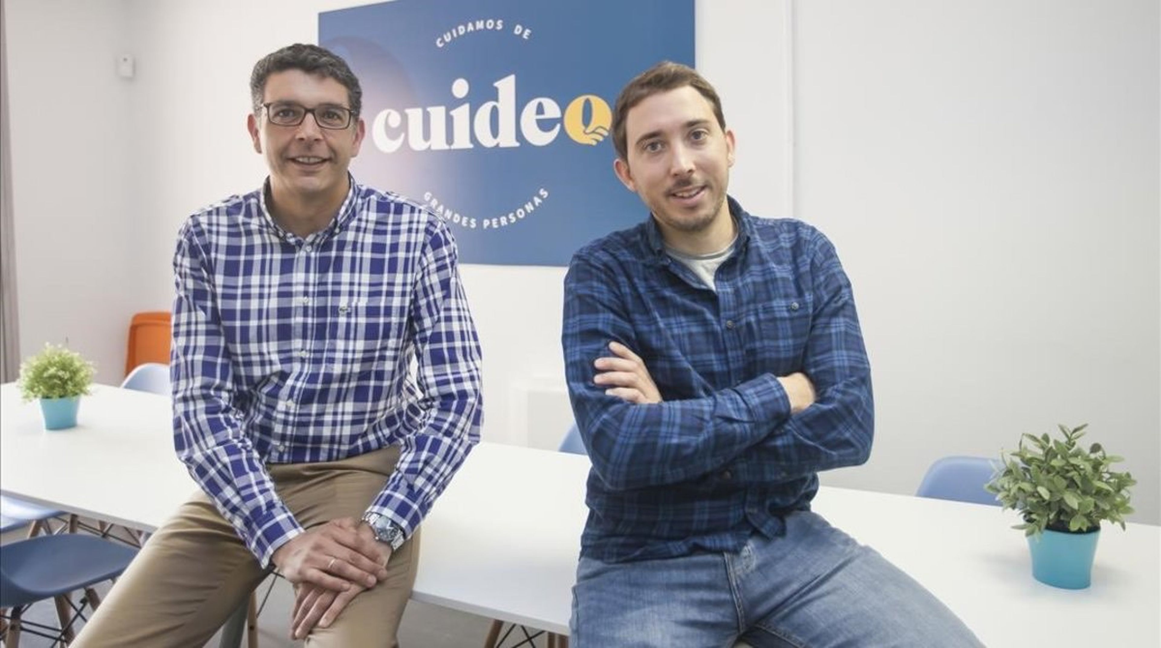 Roberto Valdés (consejero delegado) y Adrià Buzón (CEO), co-fundadores de Cuideo.