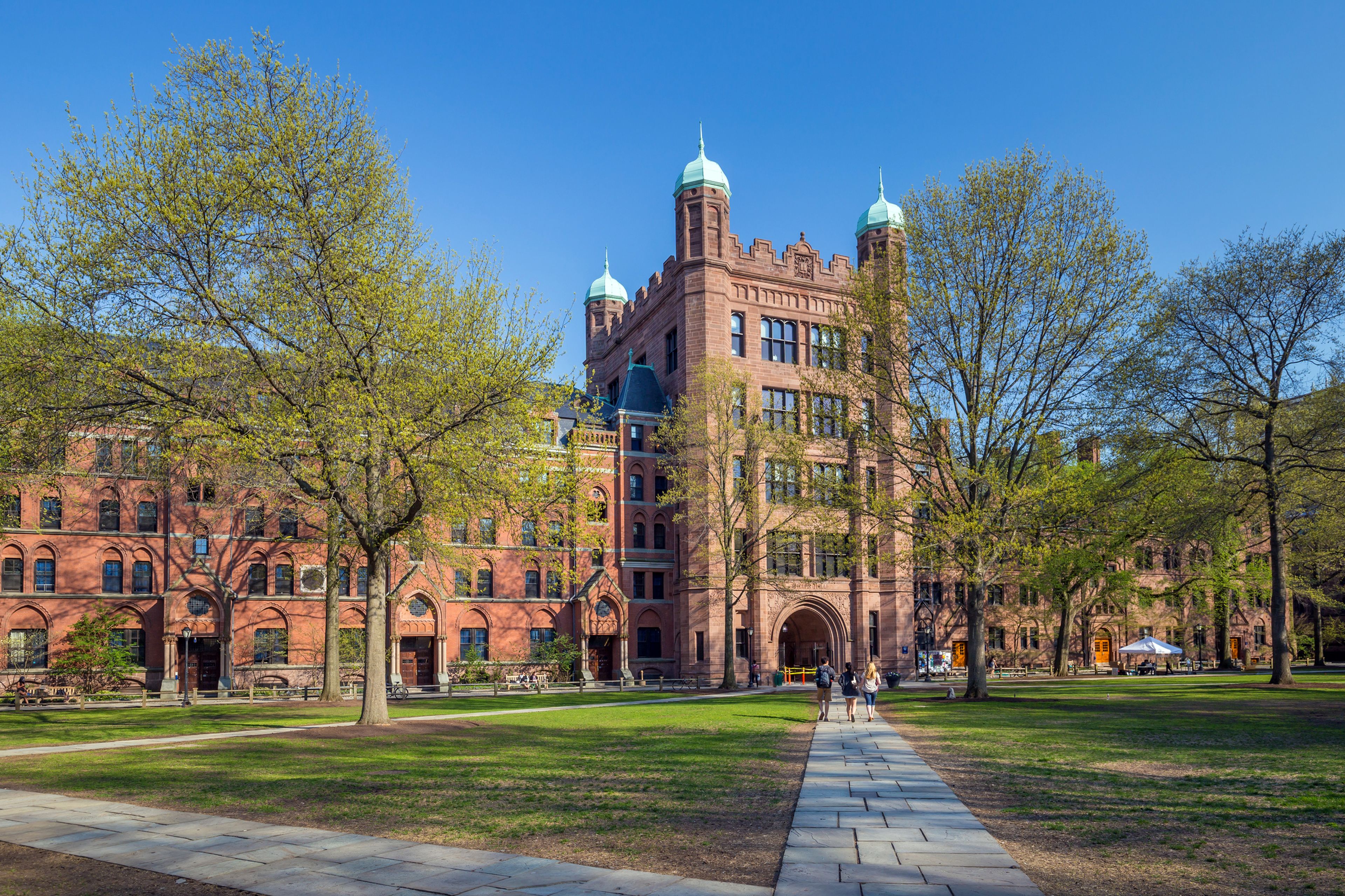 Edificio emblemático de la universidad de Yale.