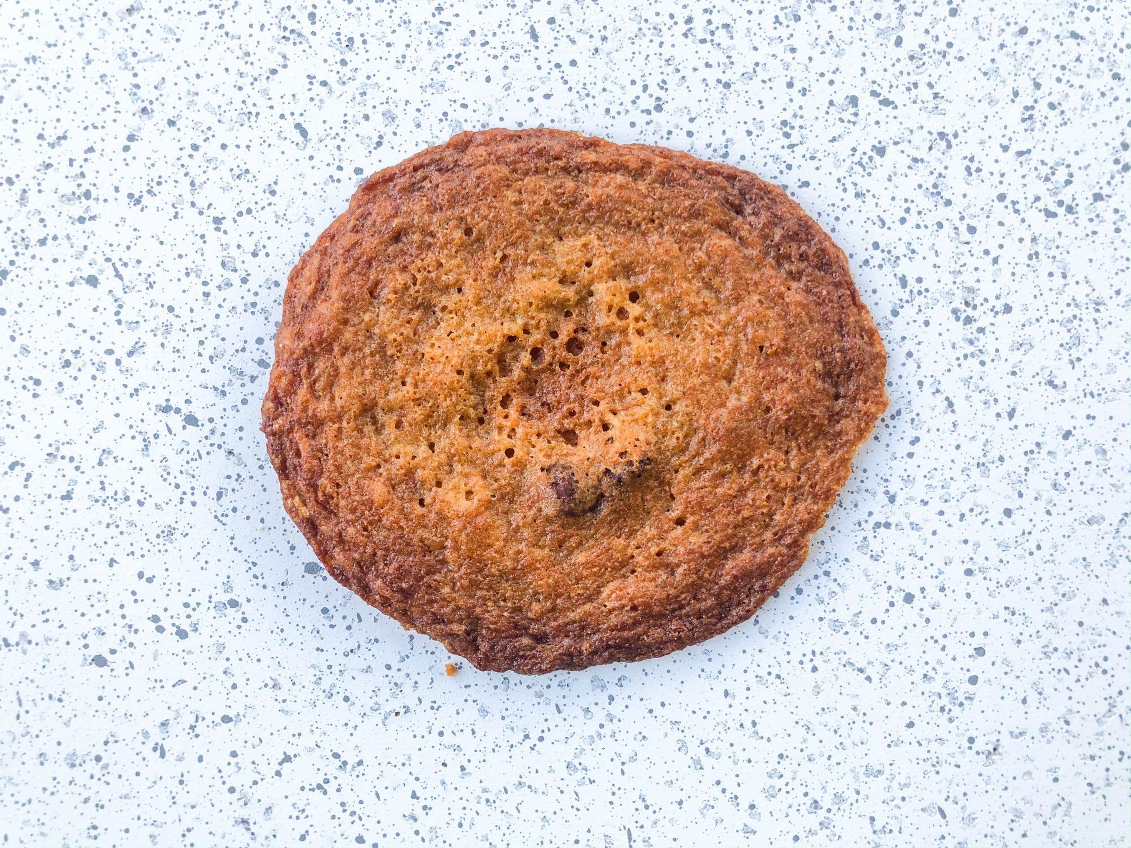 A cookie with too little flour.