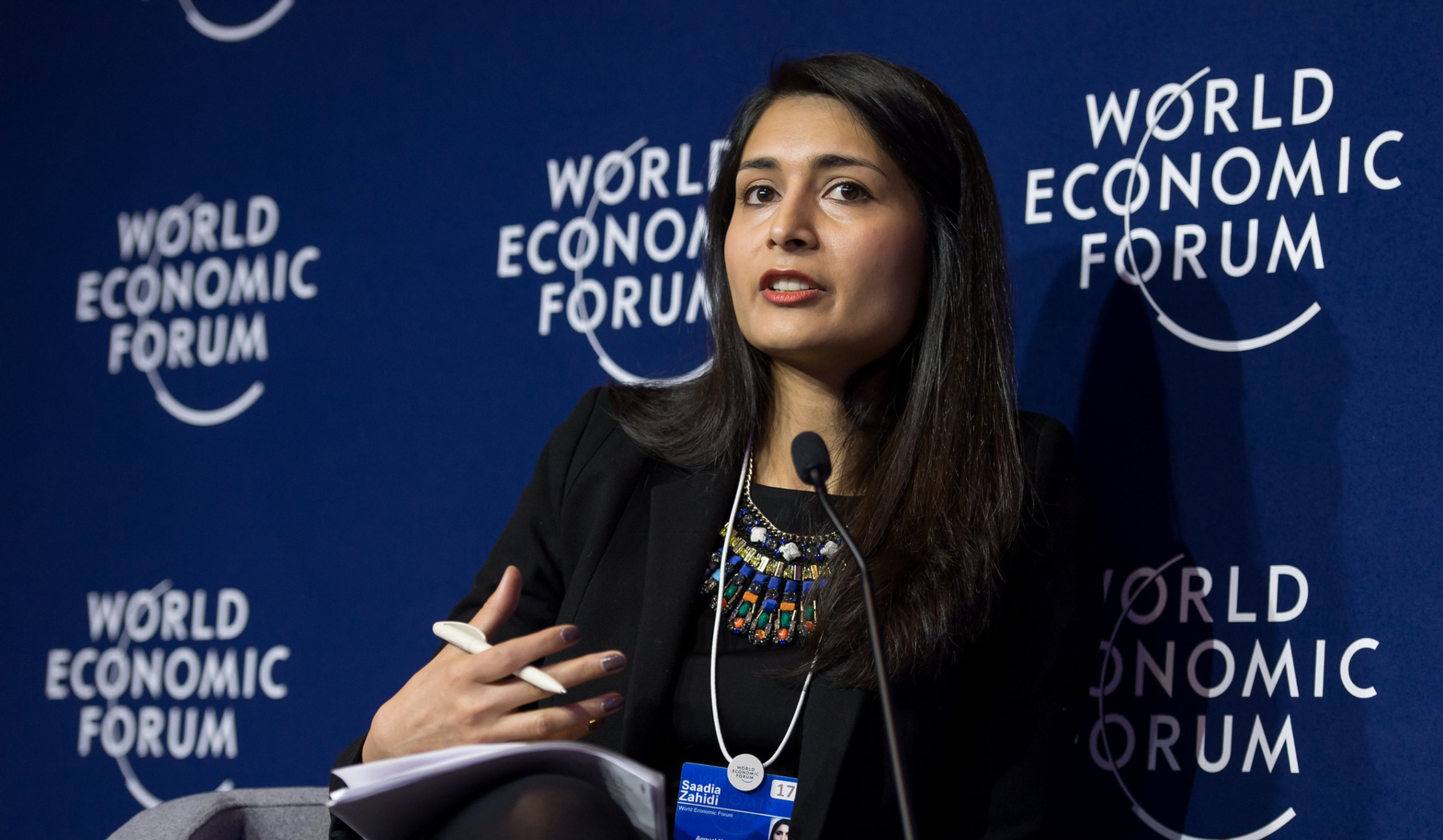 La directora gerente del Foro Económico Mundial, Saadia Zahidi